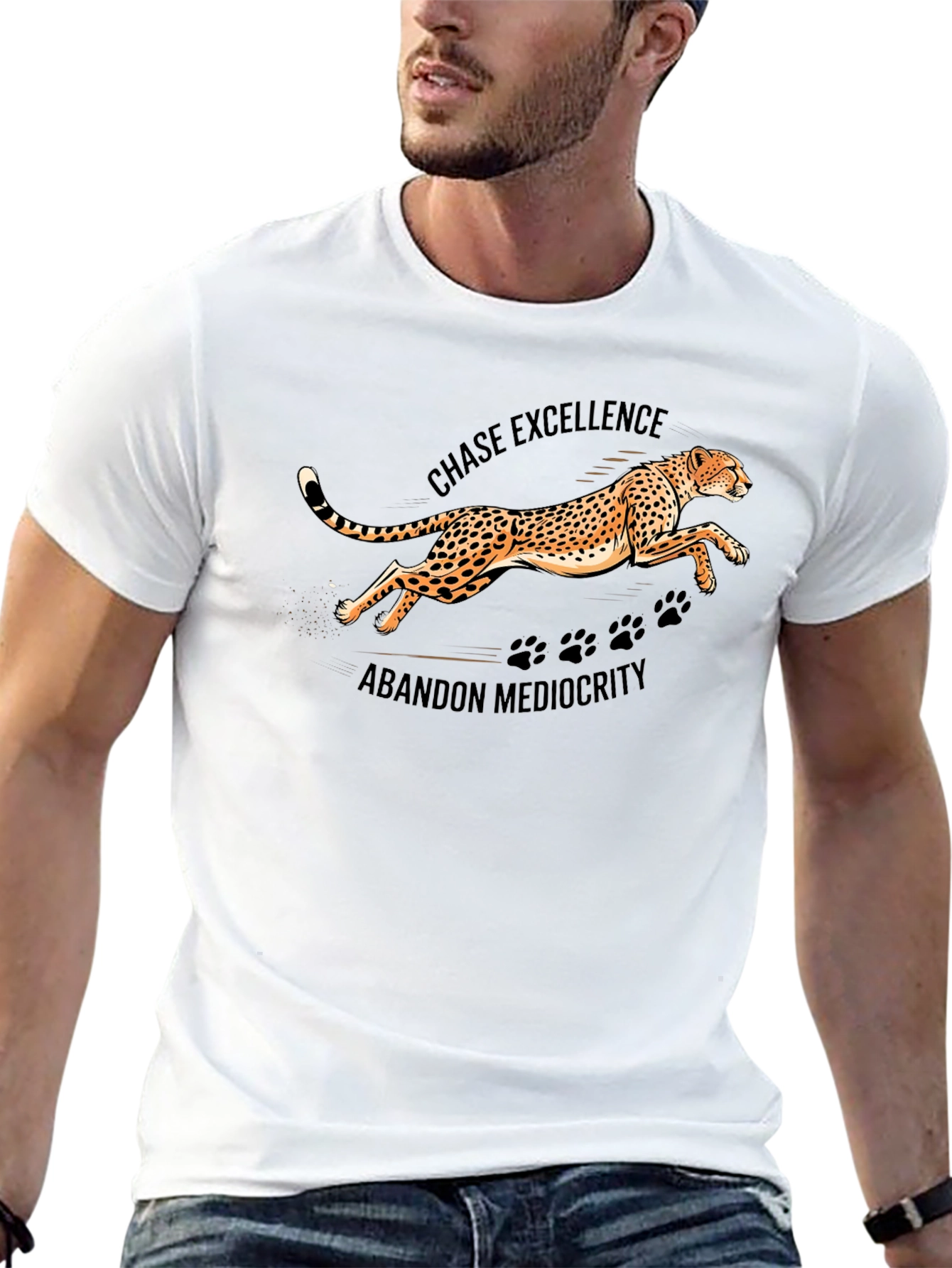 Chase Excellence Black Graphic Tee