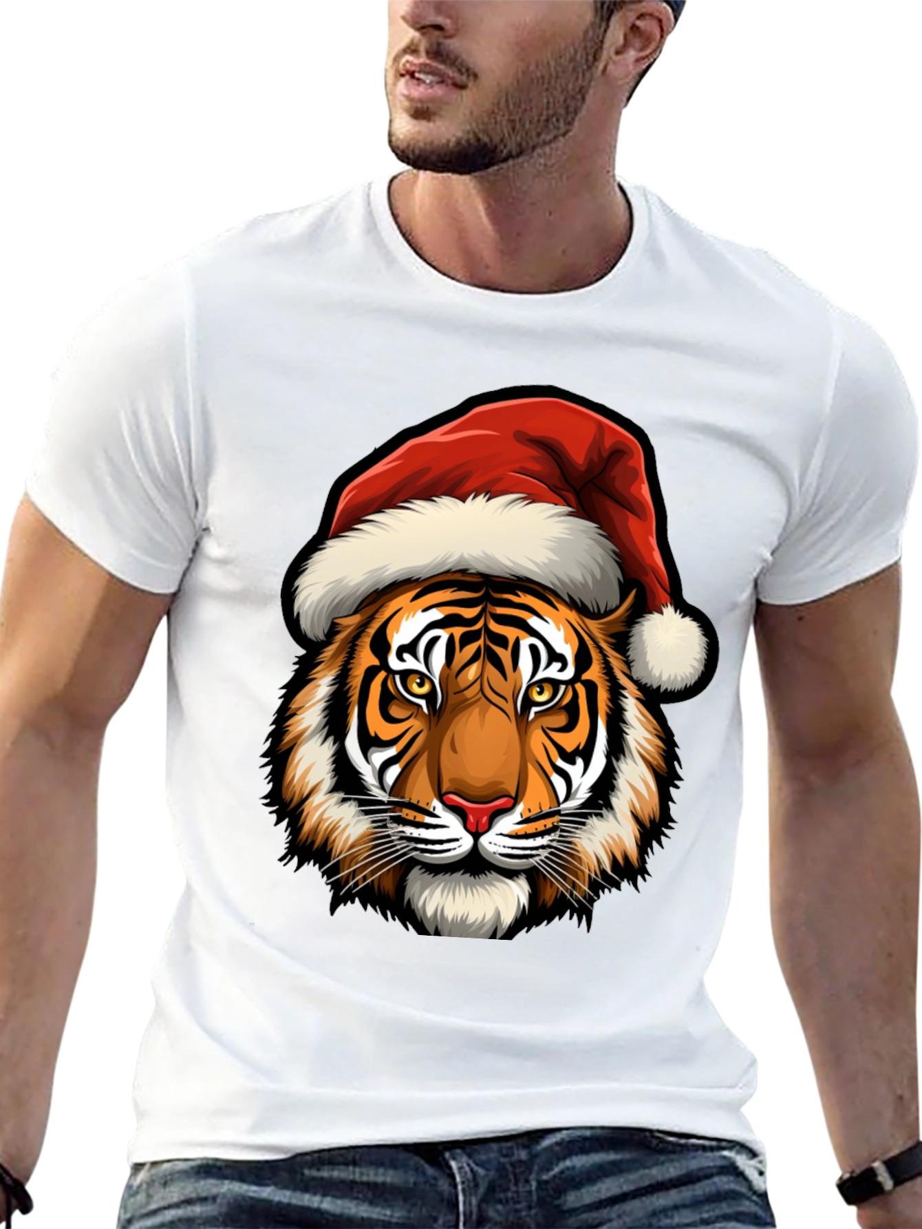 Christmas Tiger Graphic Tee