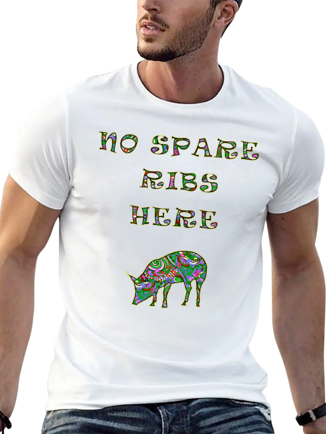 No Spare Ribs Here T-Shirt