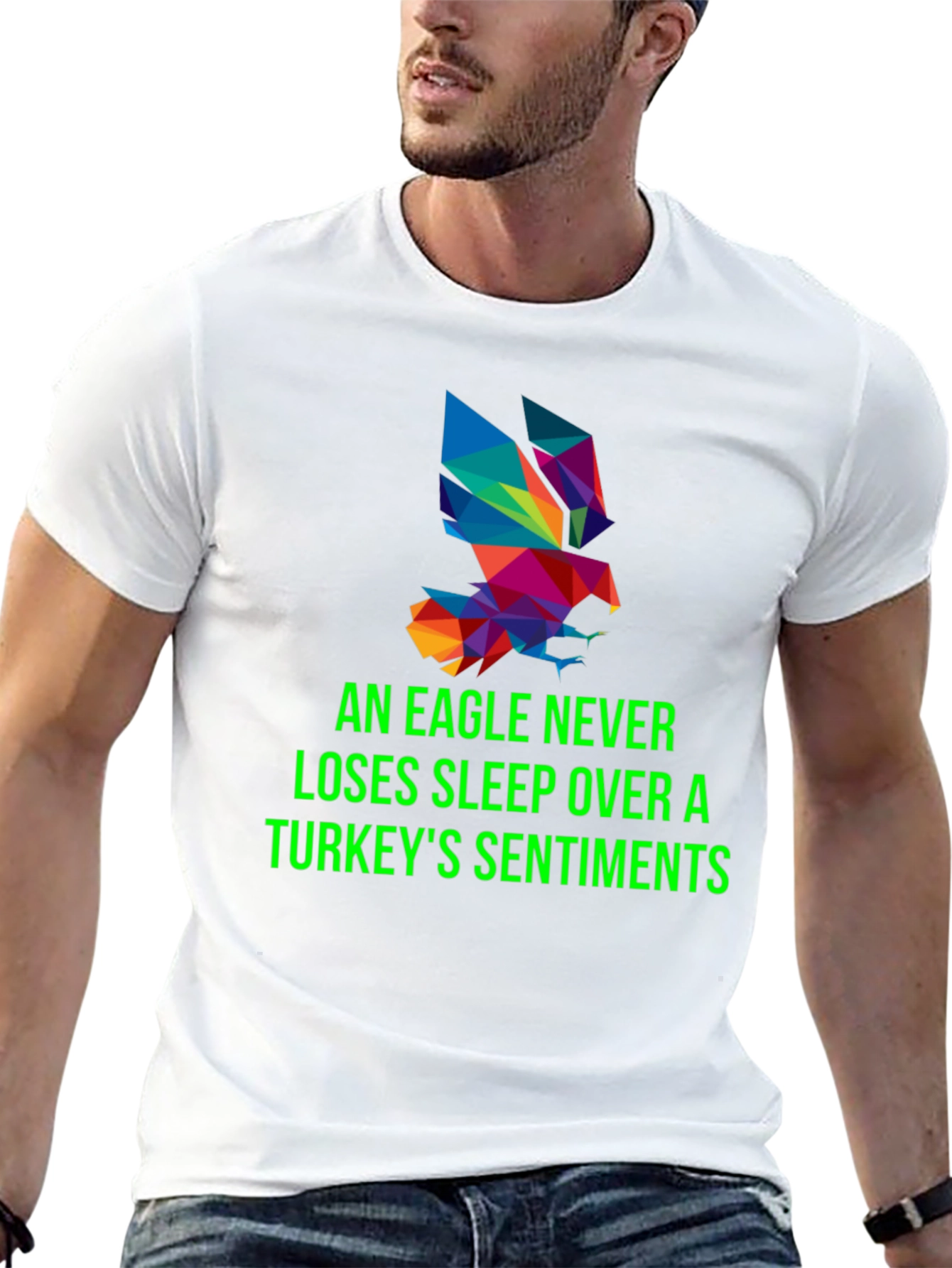 Eagle Never Loses Sleep Mens Graphic Tee