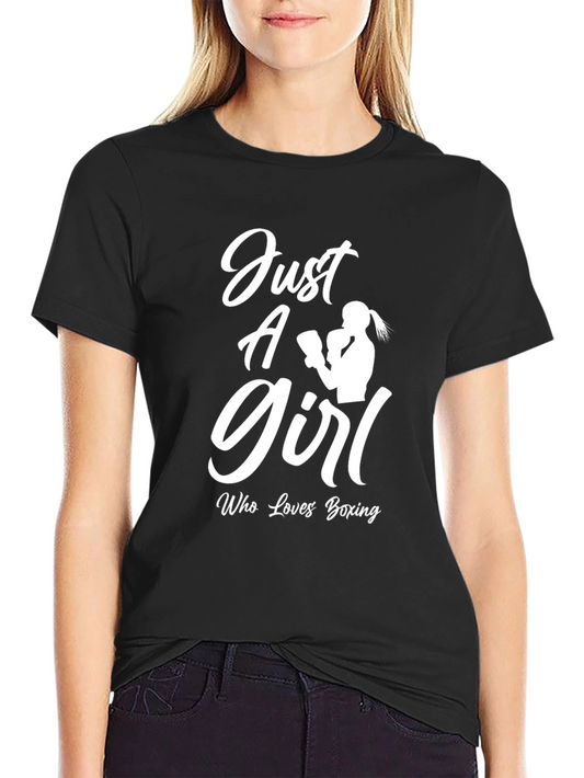 Boxing Girl T-Shirt - Just A Girl Who Loves Boxing