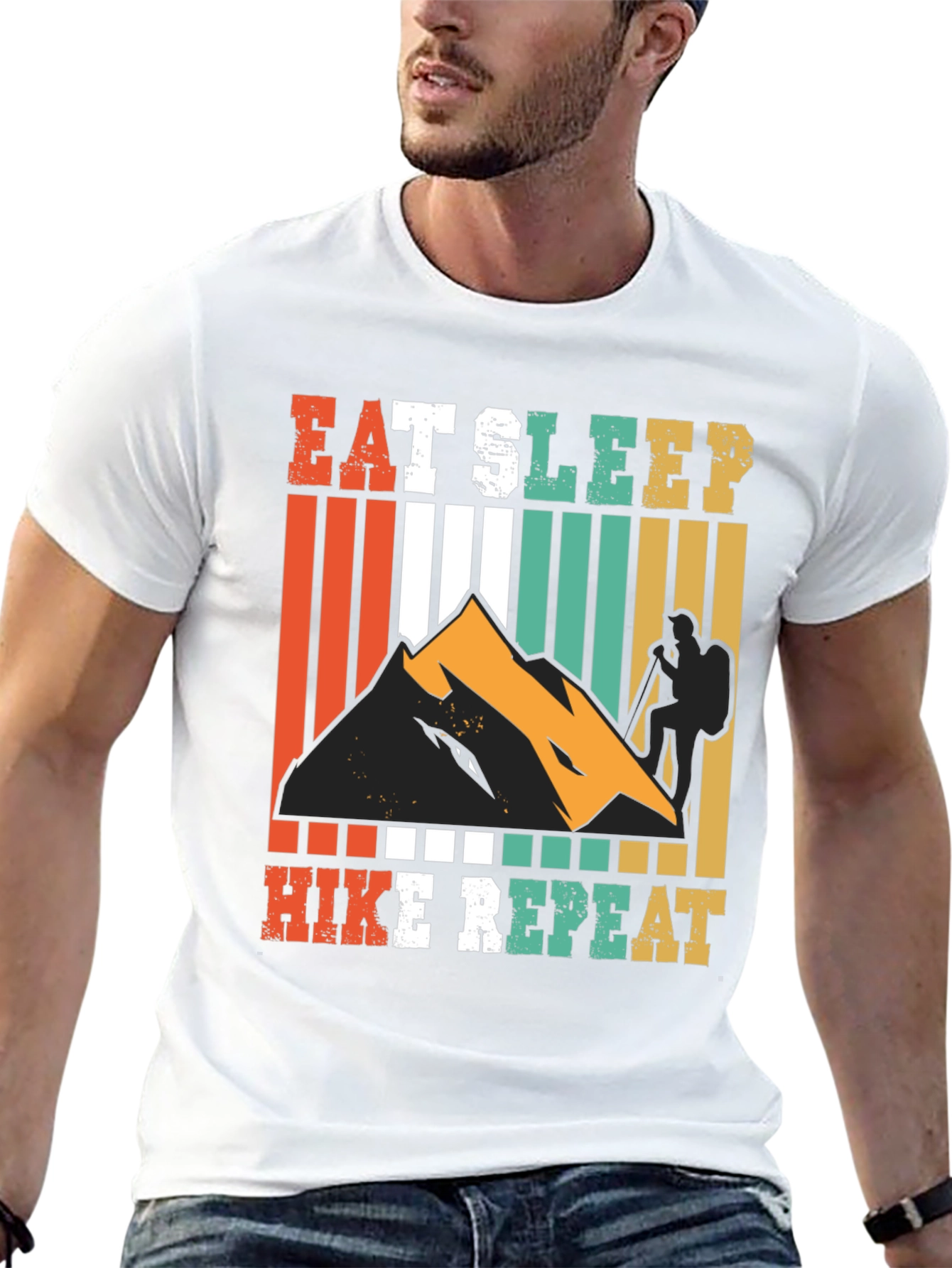 Eat Sleep Hike Repeat Graphic Tee