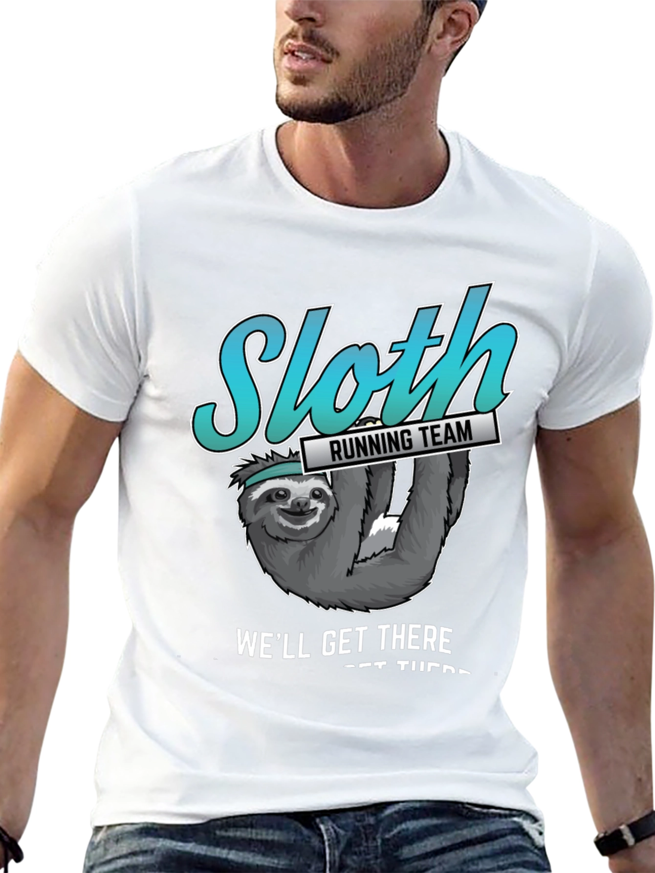 Sloth Running Team T-Shirt - Well Get There