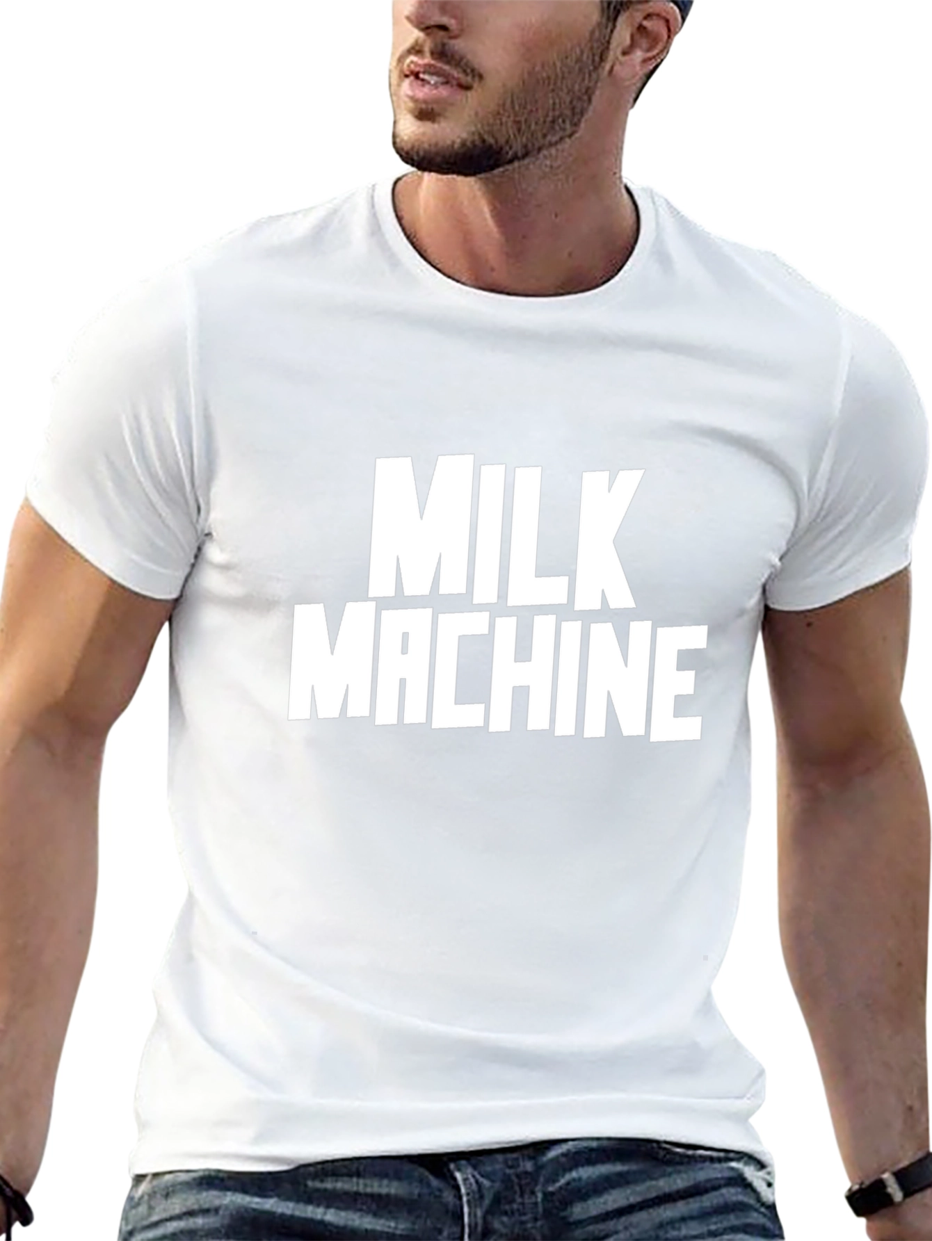 Milk Machine Graphic Tee - Black Cotton T-Shirt