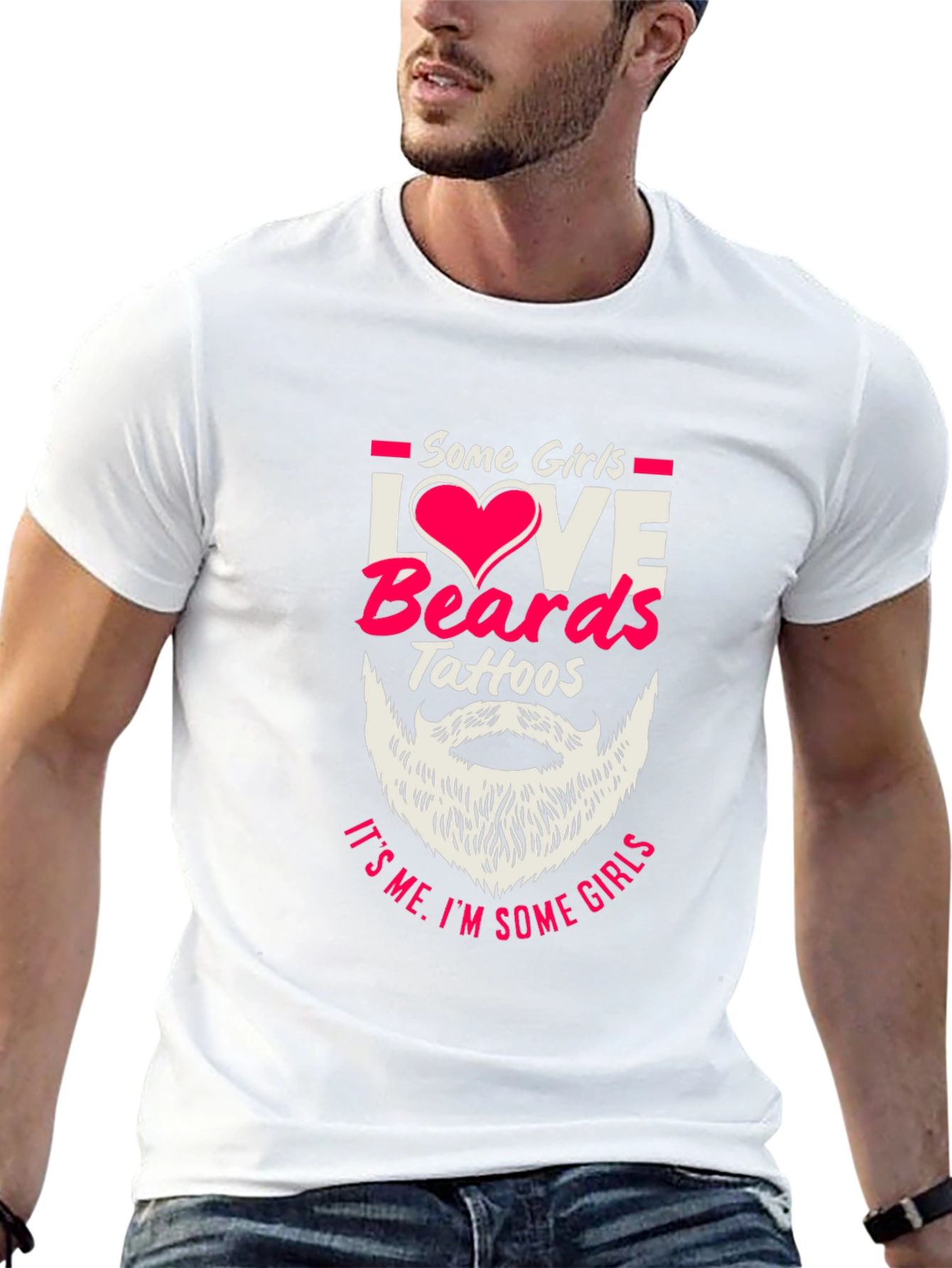 Beards & Tattoos Graphic T-Shirt - Love It!
