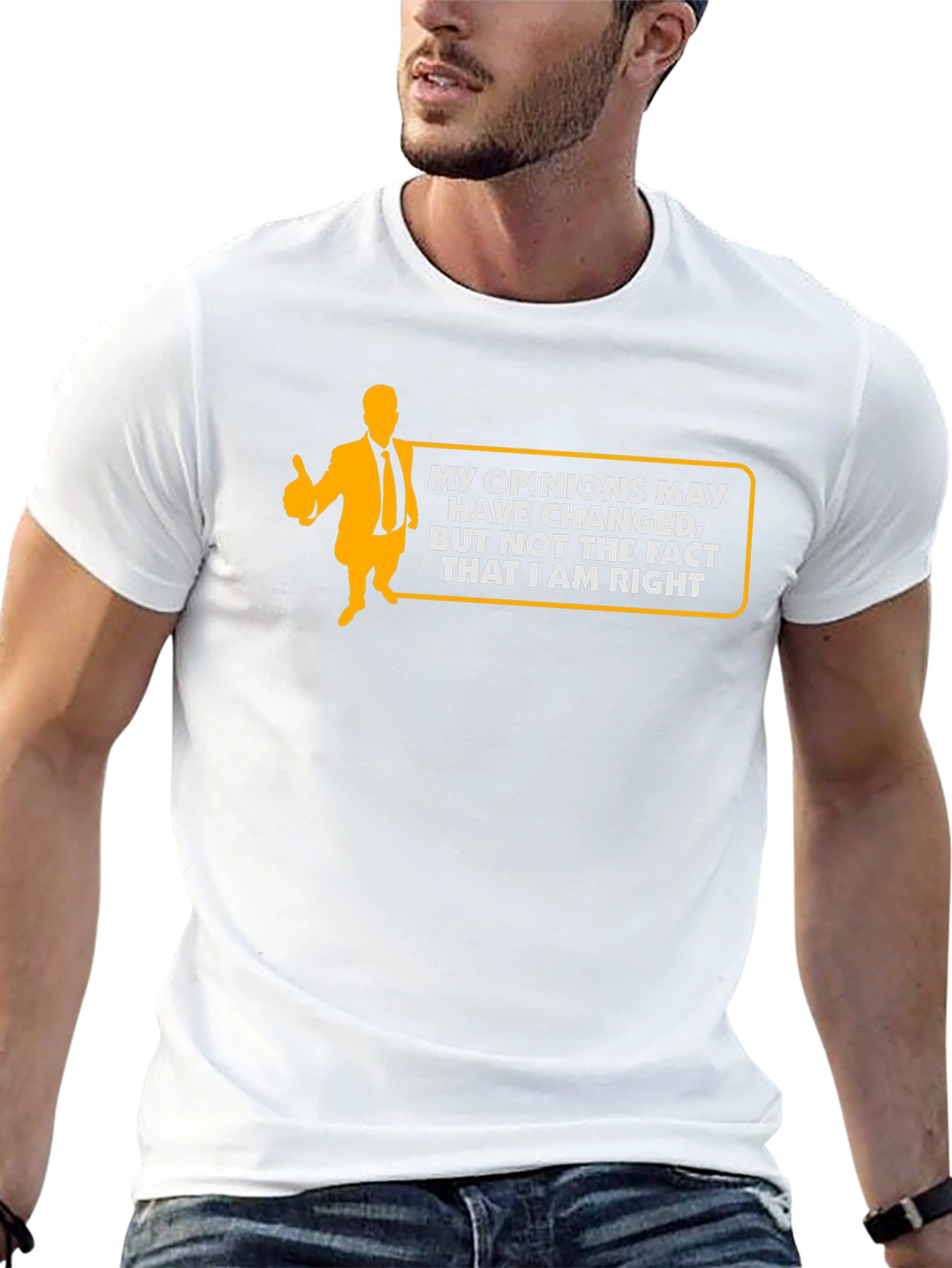 Humorous Always Right Graphic Black T-Shirt