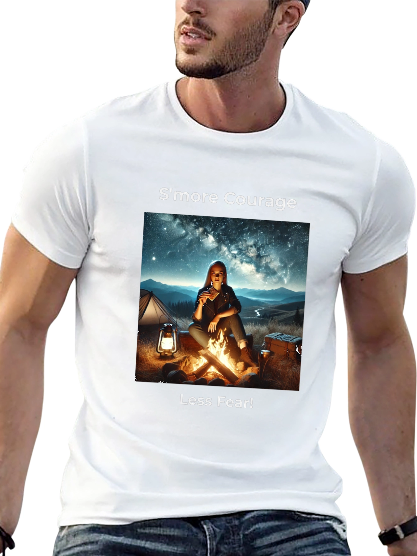Smore Courage Graphic Tee - Camping Adventure T-Shirt