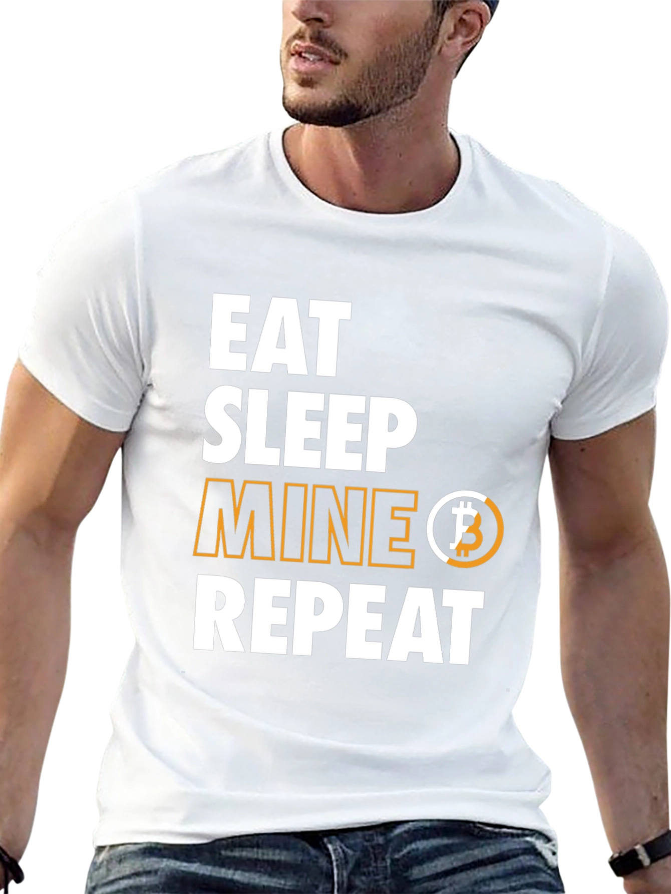 Eat Sleep Mine Bitcoin Repeat T-Shirt
