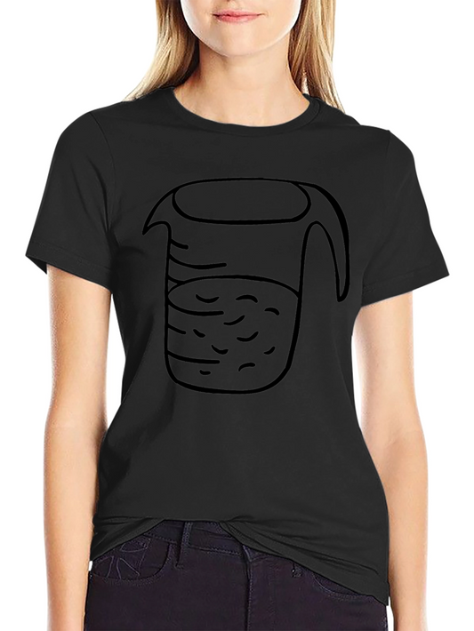 Beaker Graphic Tee - Black Cotton Blend Casual Shirt