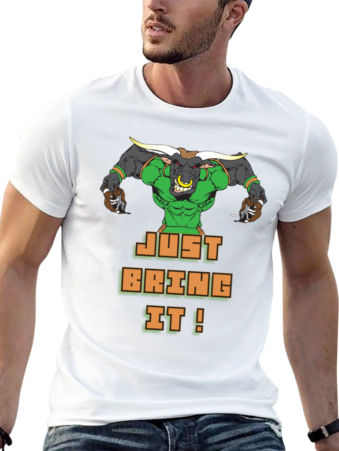 Just Bring It! Graphic Tee - Bold Bull Design