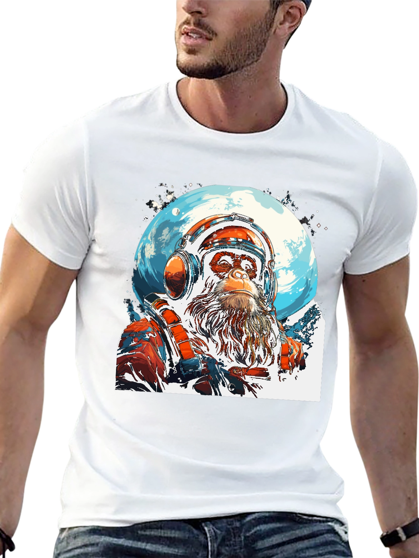 Ape Astronaut Graphic T-Shirt