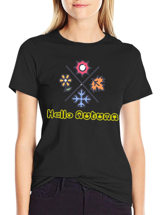 Hello Autumn Graphic T-Shirt
