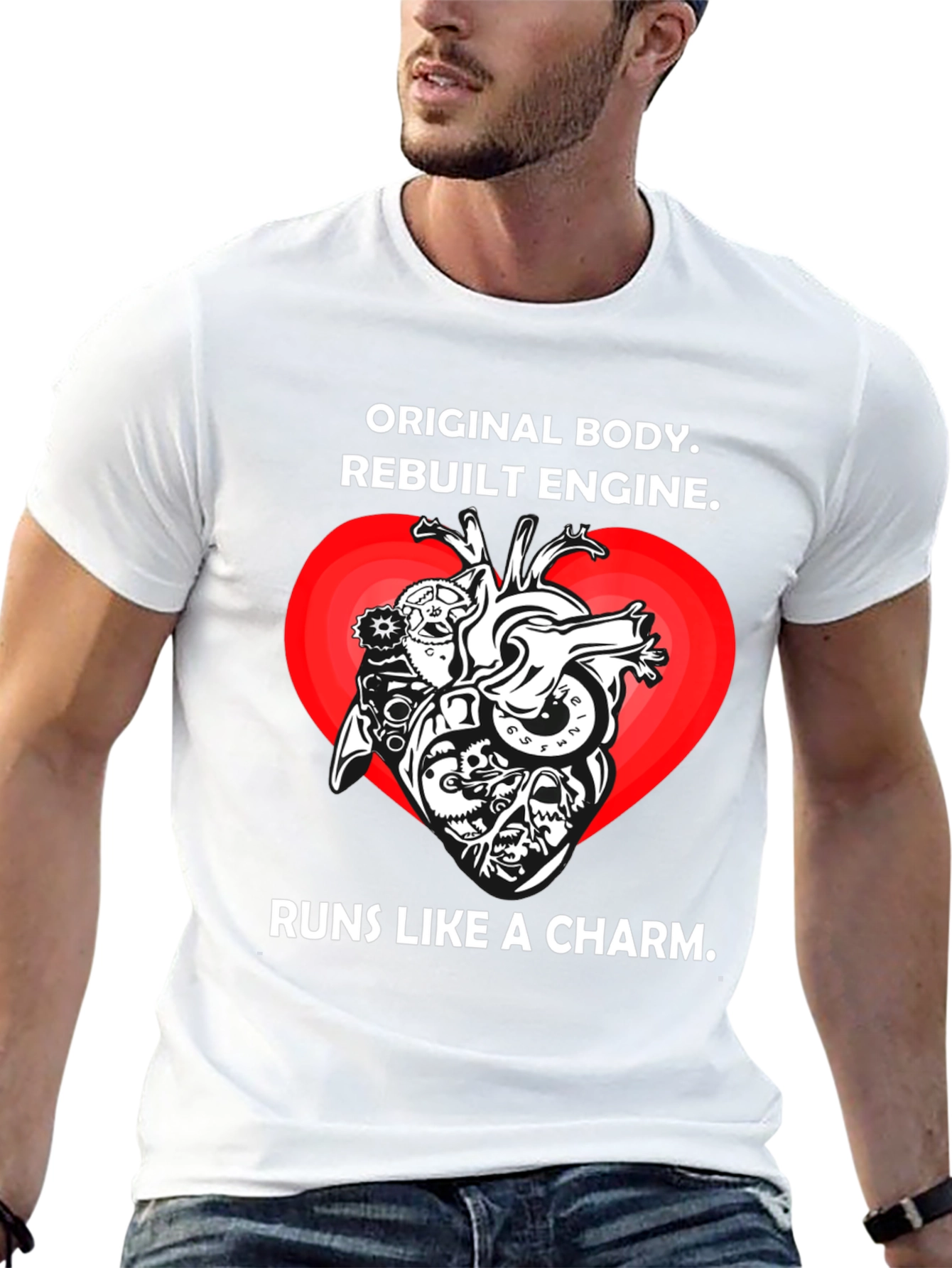 Original Body Rebuilt Engine Graphic T-Shirt