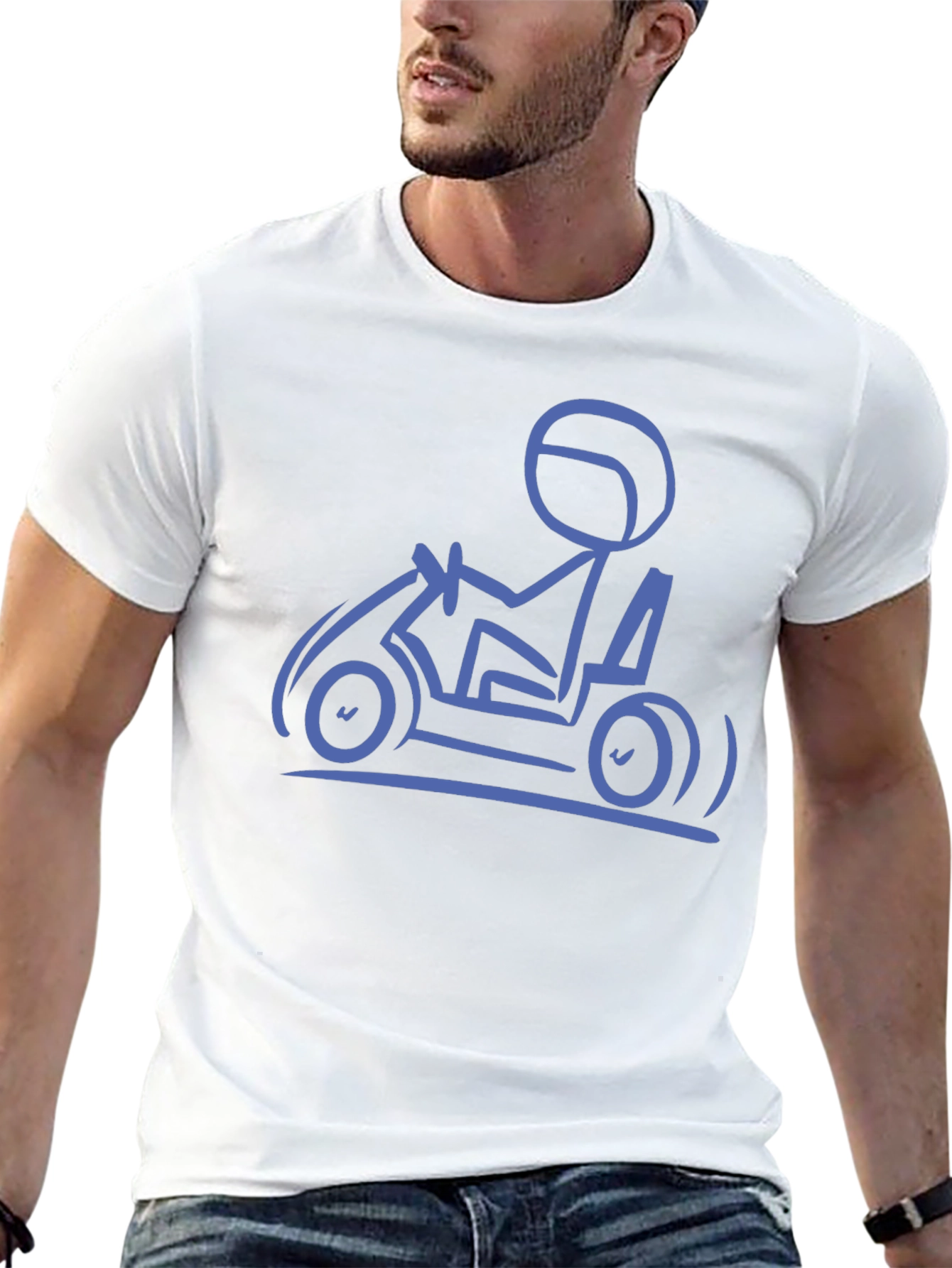 Go-Kart Enthusiast Graphic Tee - Black