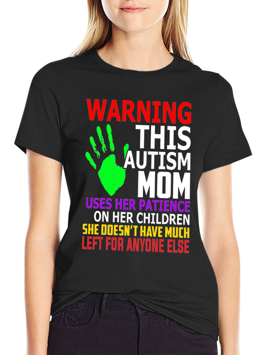 Autism Mom Graphic T-Shirt - Patience Love Support