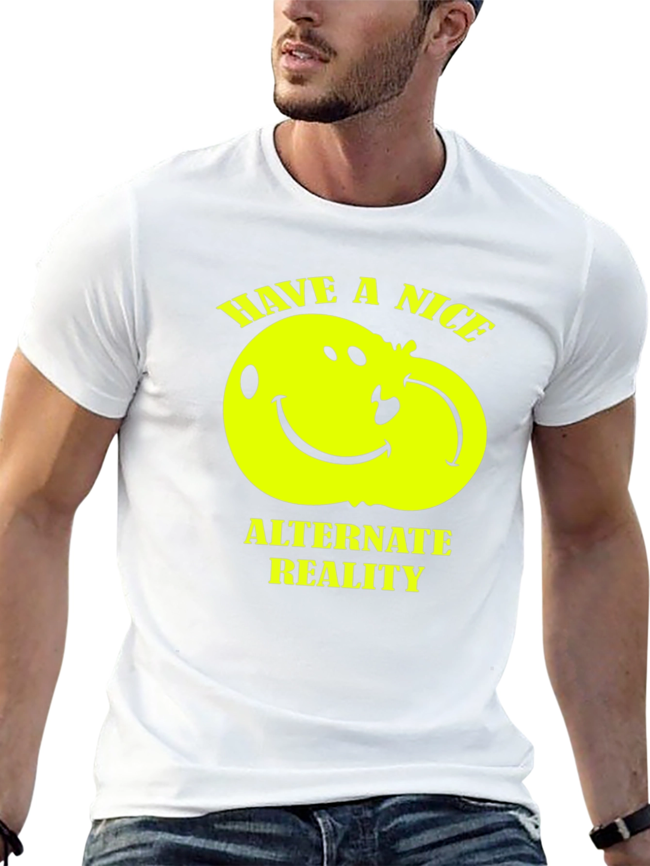 Have A Nice Alternate Reality Black Graphic Tee