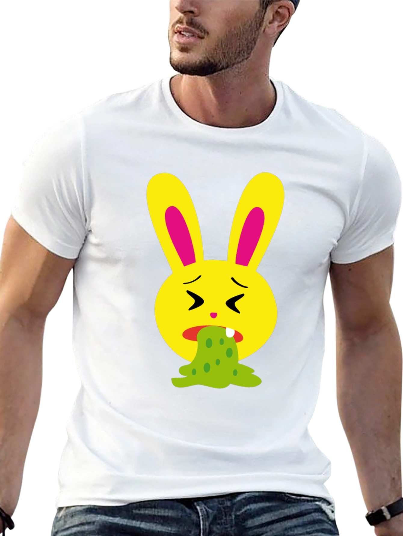 Vomiting Bunny Graphic Tee