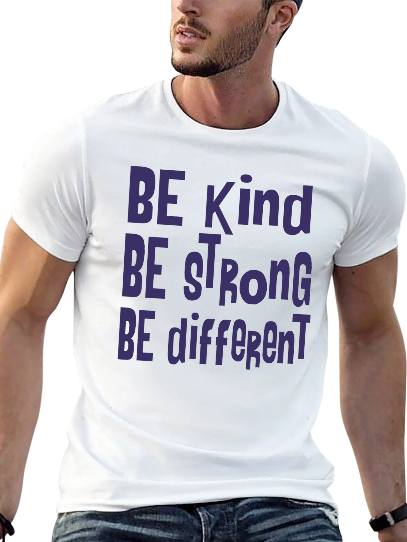 Be Kind Be Strong Be Different Graphic Tee