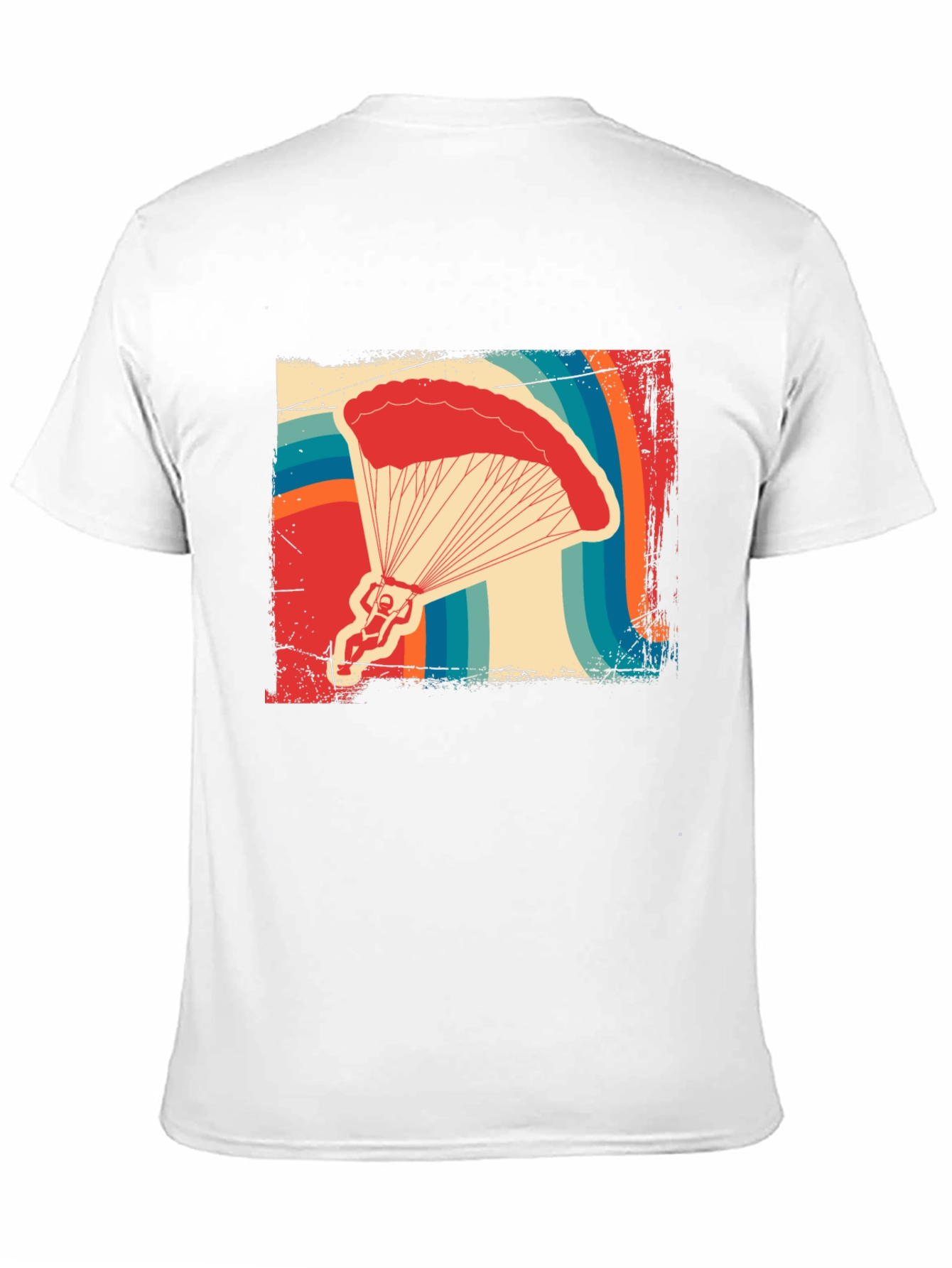 Retro Parachute T-Shirt: Skydiving Style