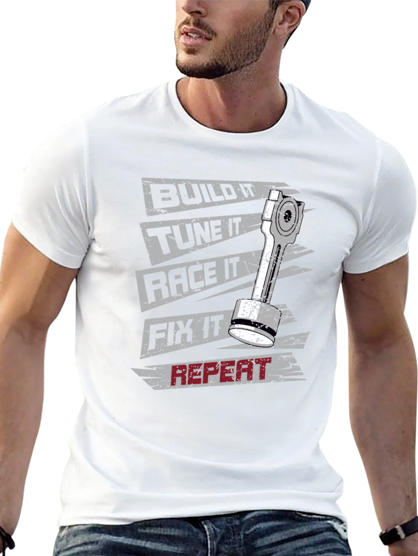 Build Tune Race Fix Repeat T-Shirt