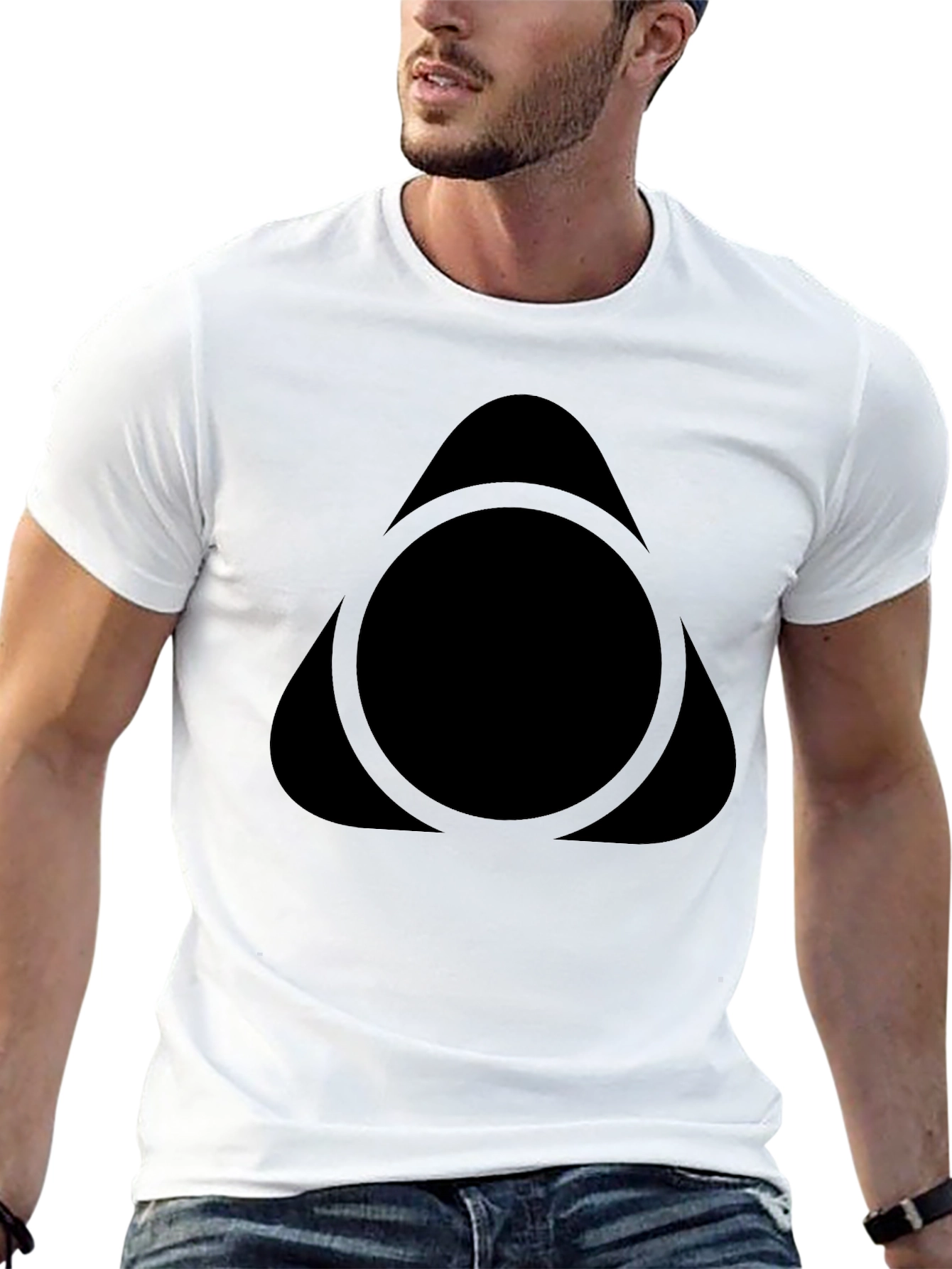 Geometric Black T-Shirt