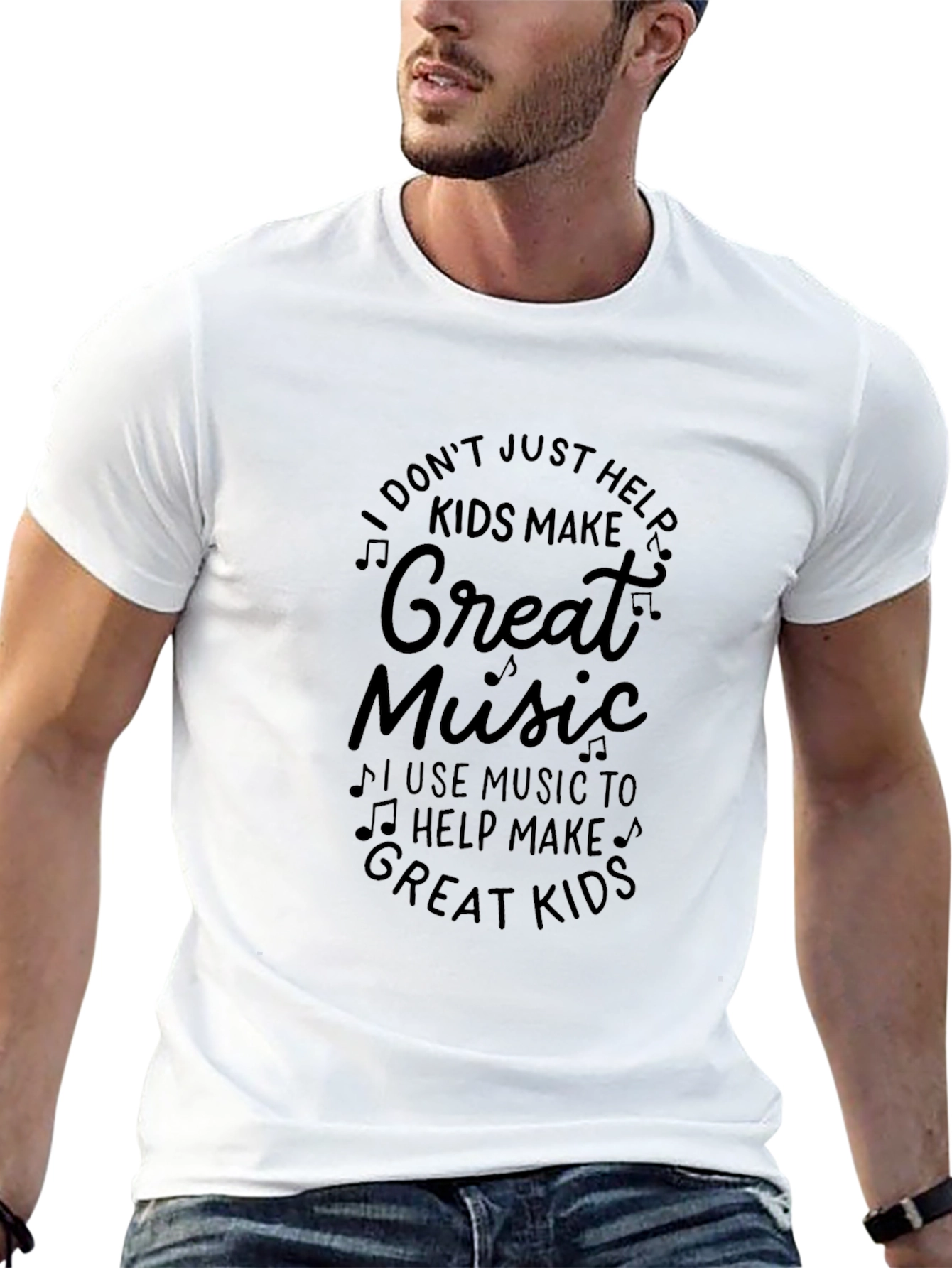 Great Music Teacher Black T-Shirt