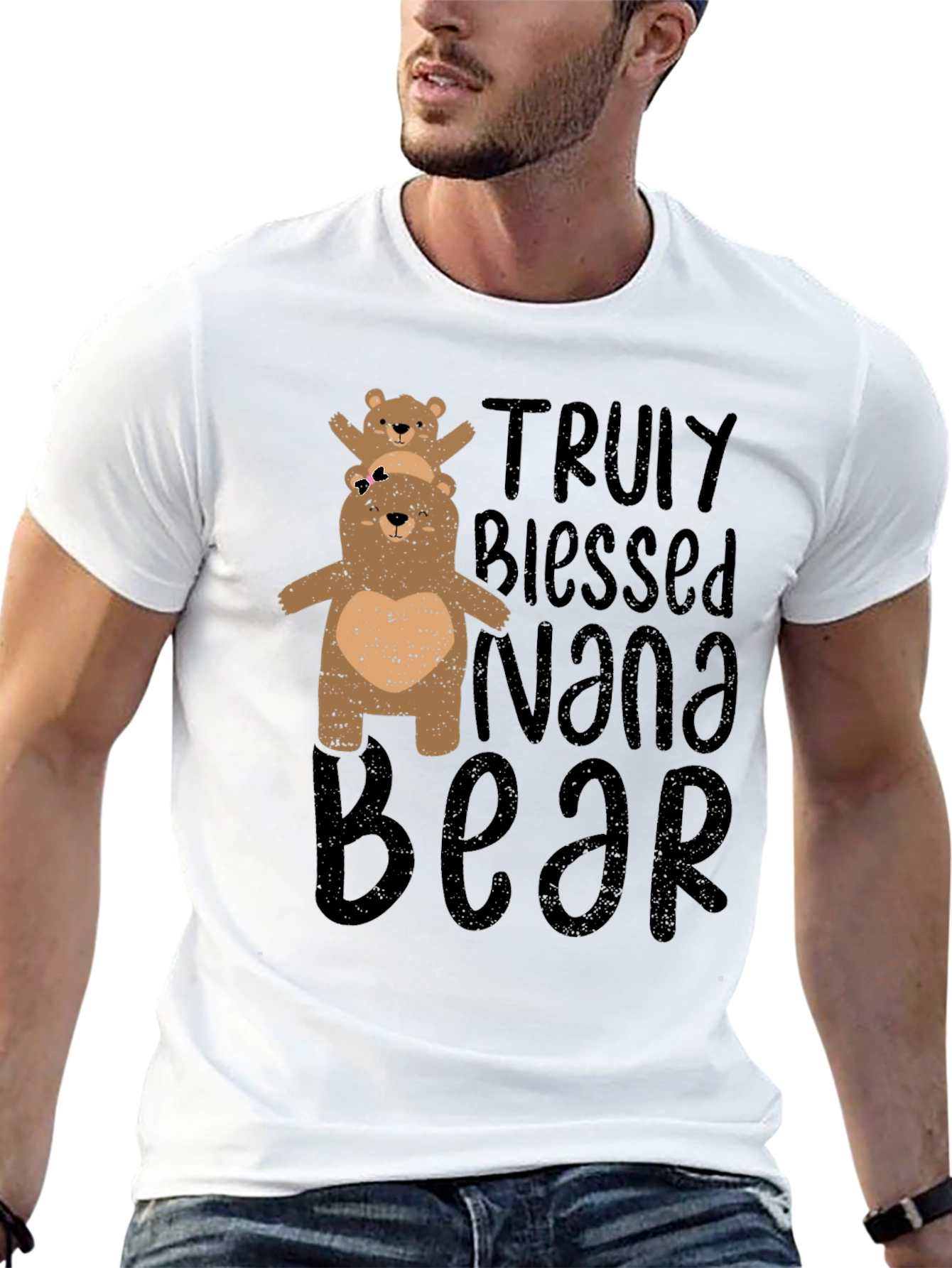 Nana Bear Graphic Tee - Truly Blessed Design