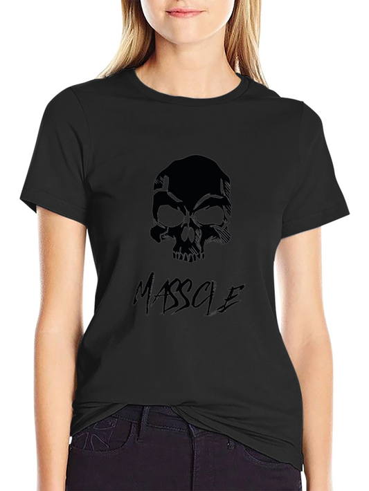 Black Skull Graphic Tee for Men