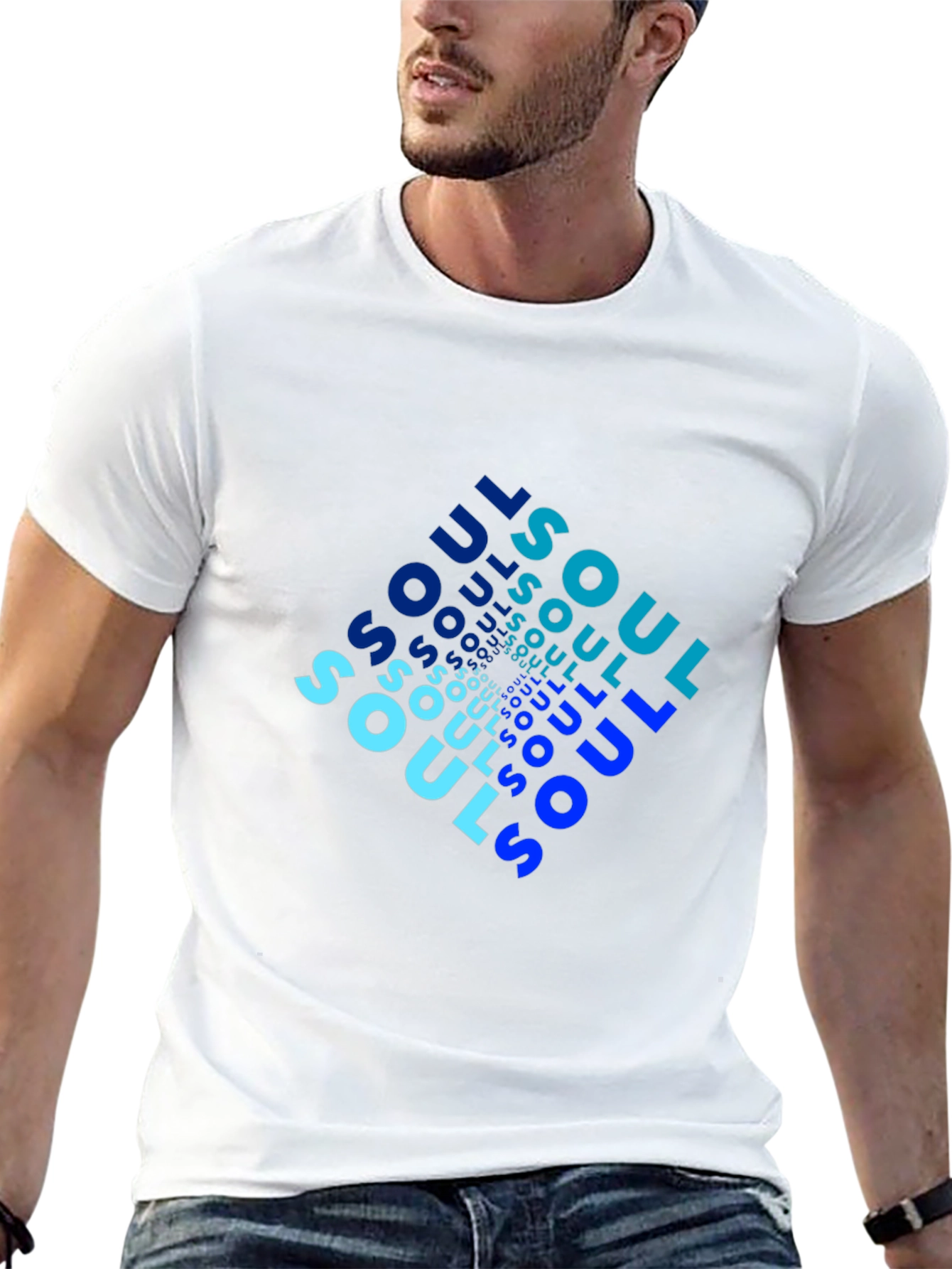 Cool Soul Graphic Tee - Black Cotton Casual Shirt