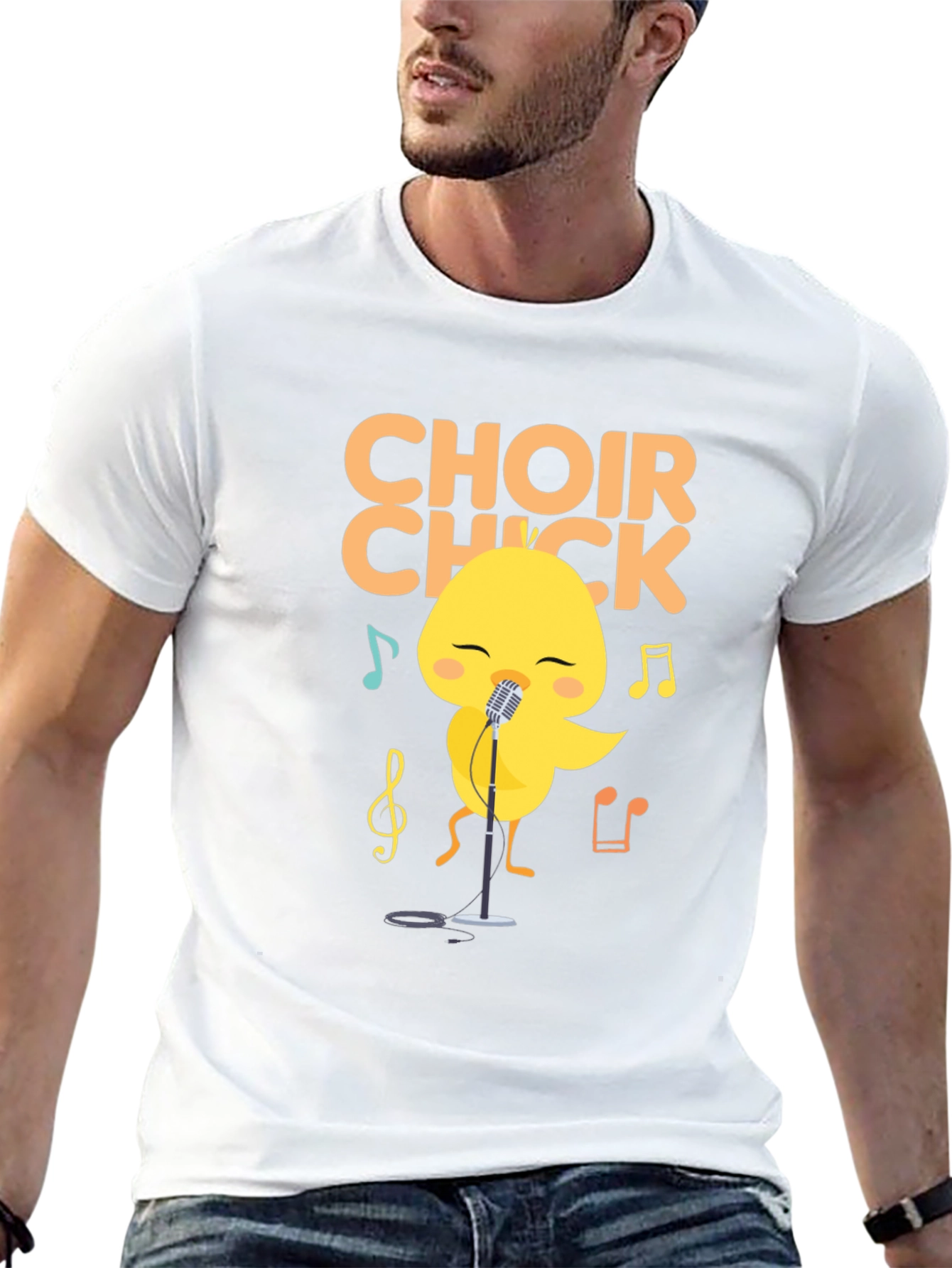 Choir Chick T-Shirt - Cute Singing Bird Tee
