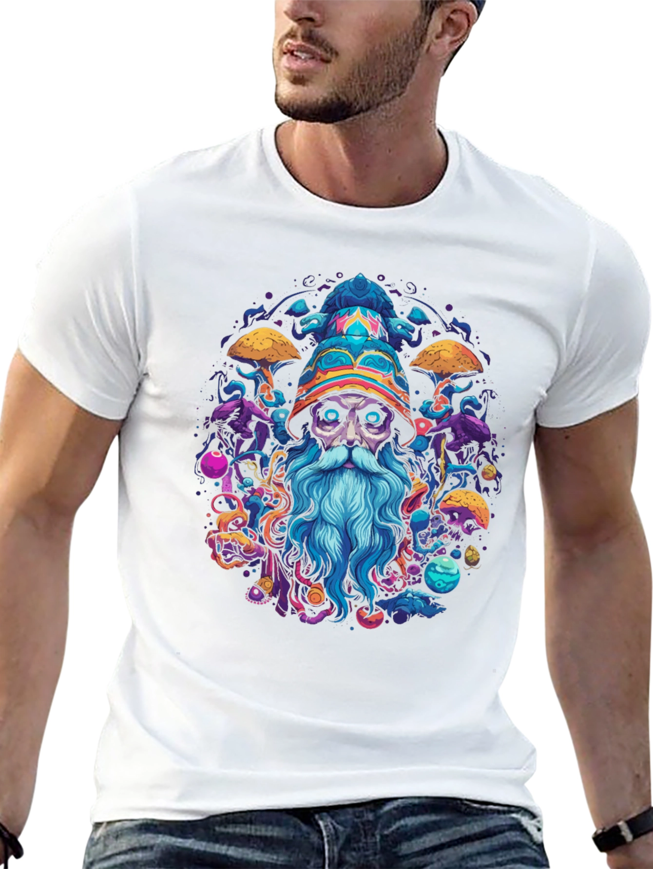 Wizard Graphic Black T-Shirt