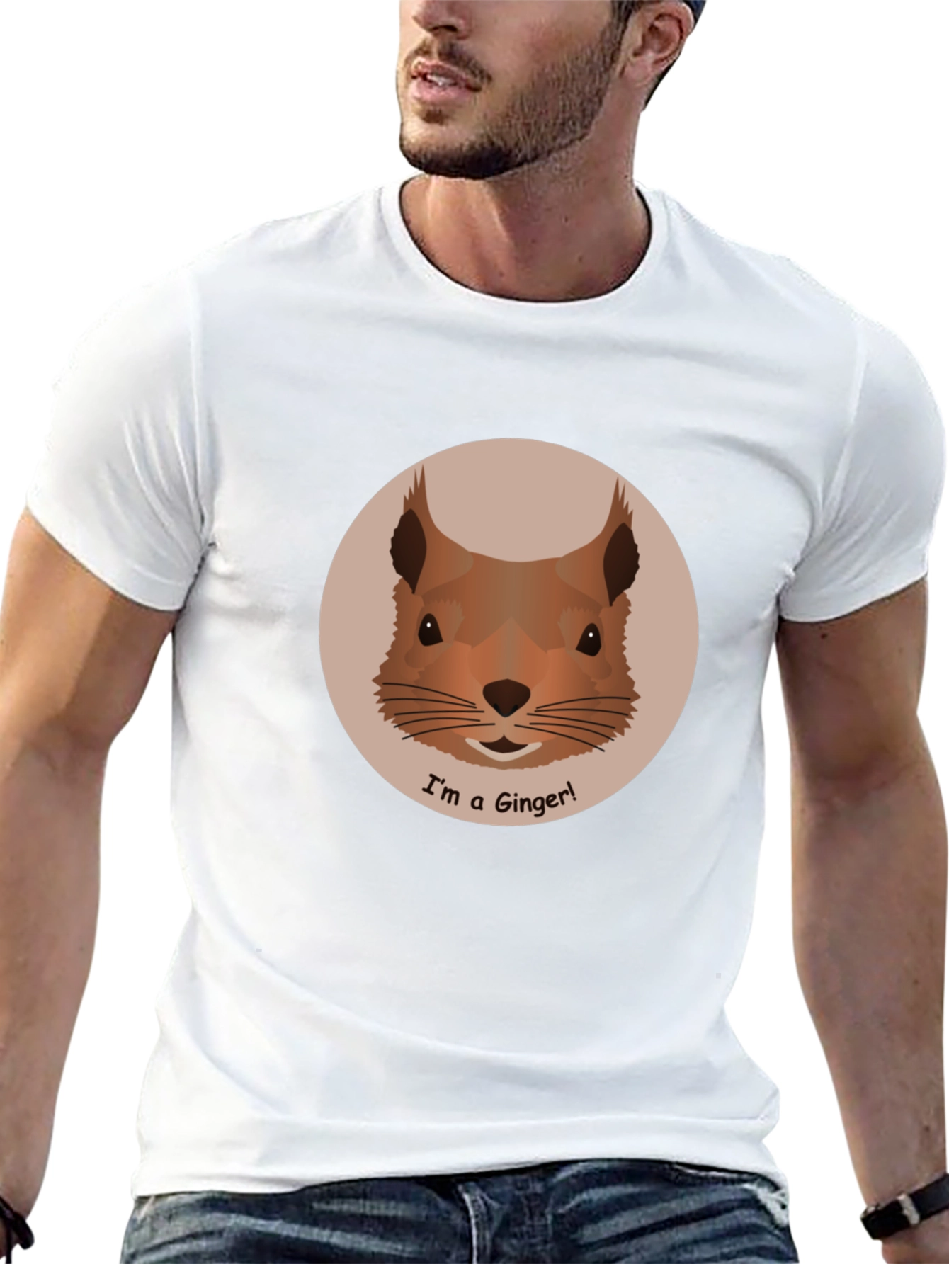 Ginger Squirrel Graphic Tee - Cute Animal T-Shirt