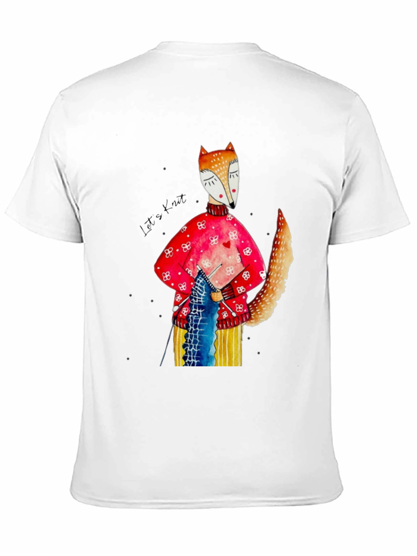 Knitting Fox Graphic Tee