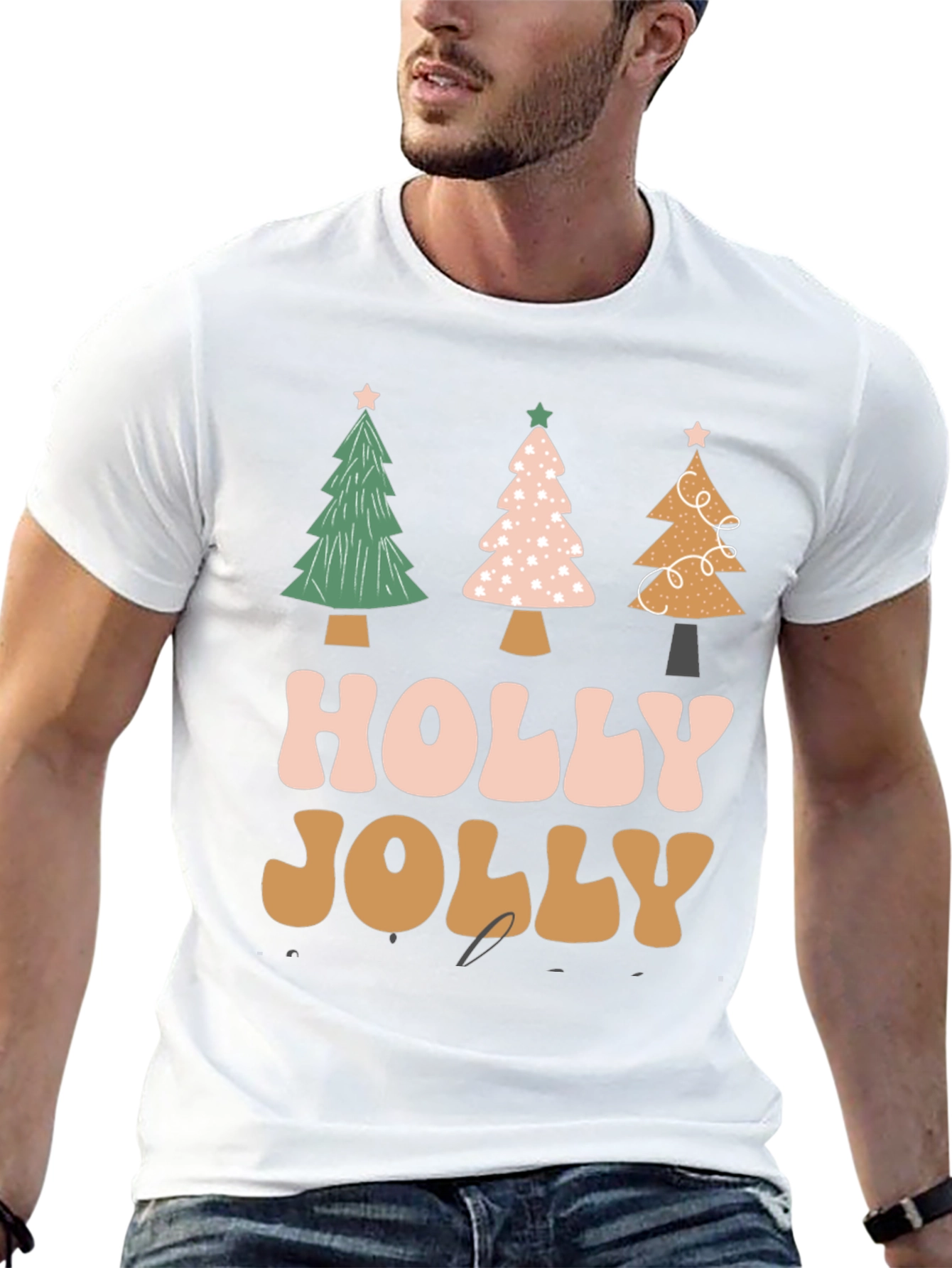 Holly Jolly Christmas Tree Shirt