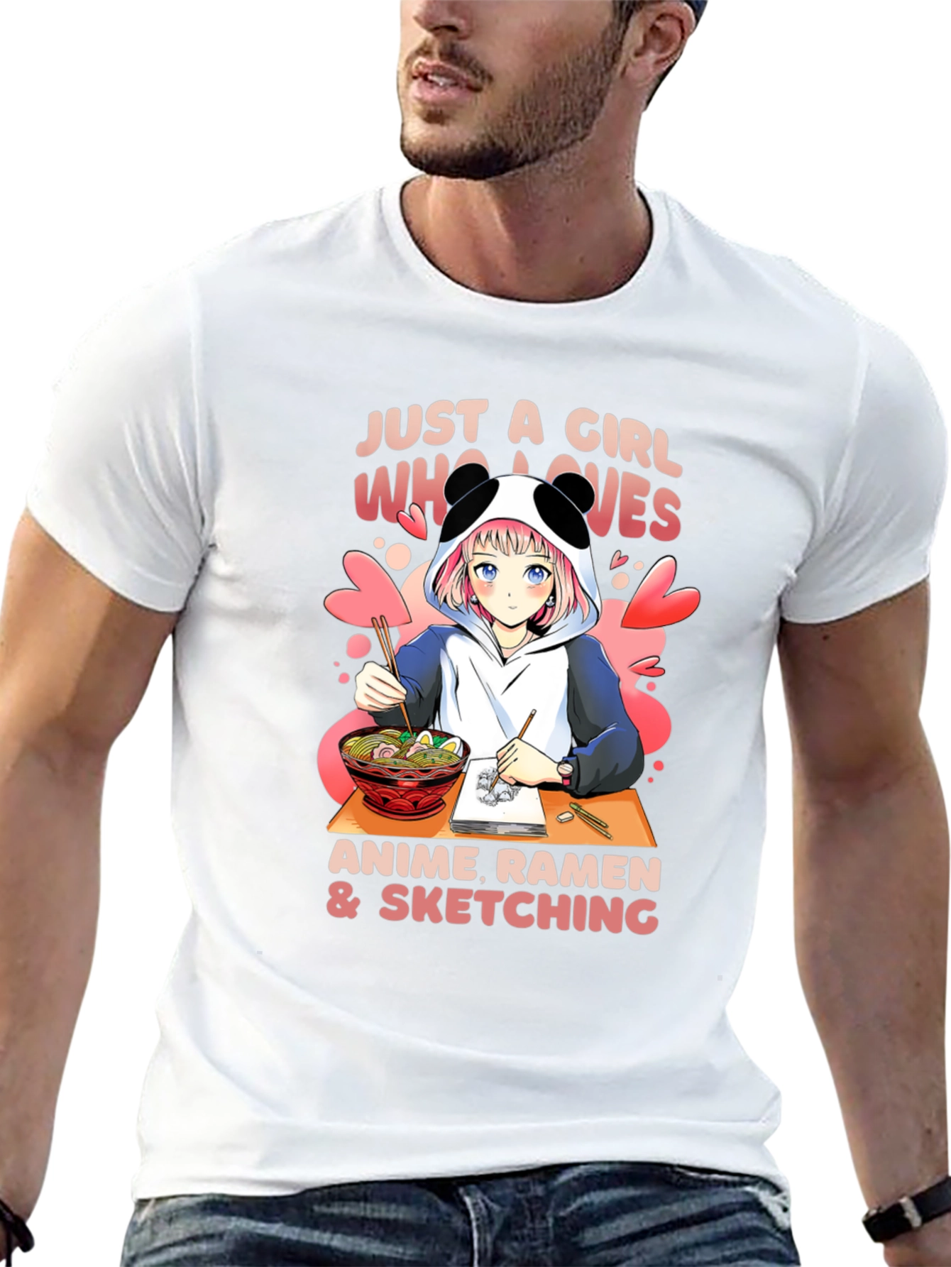Anime Ramen & Sketching T-Shirt
