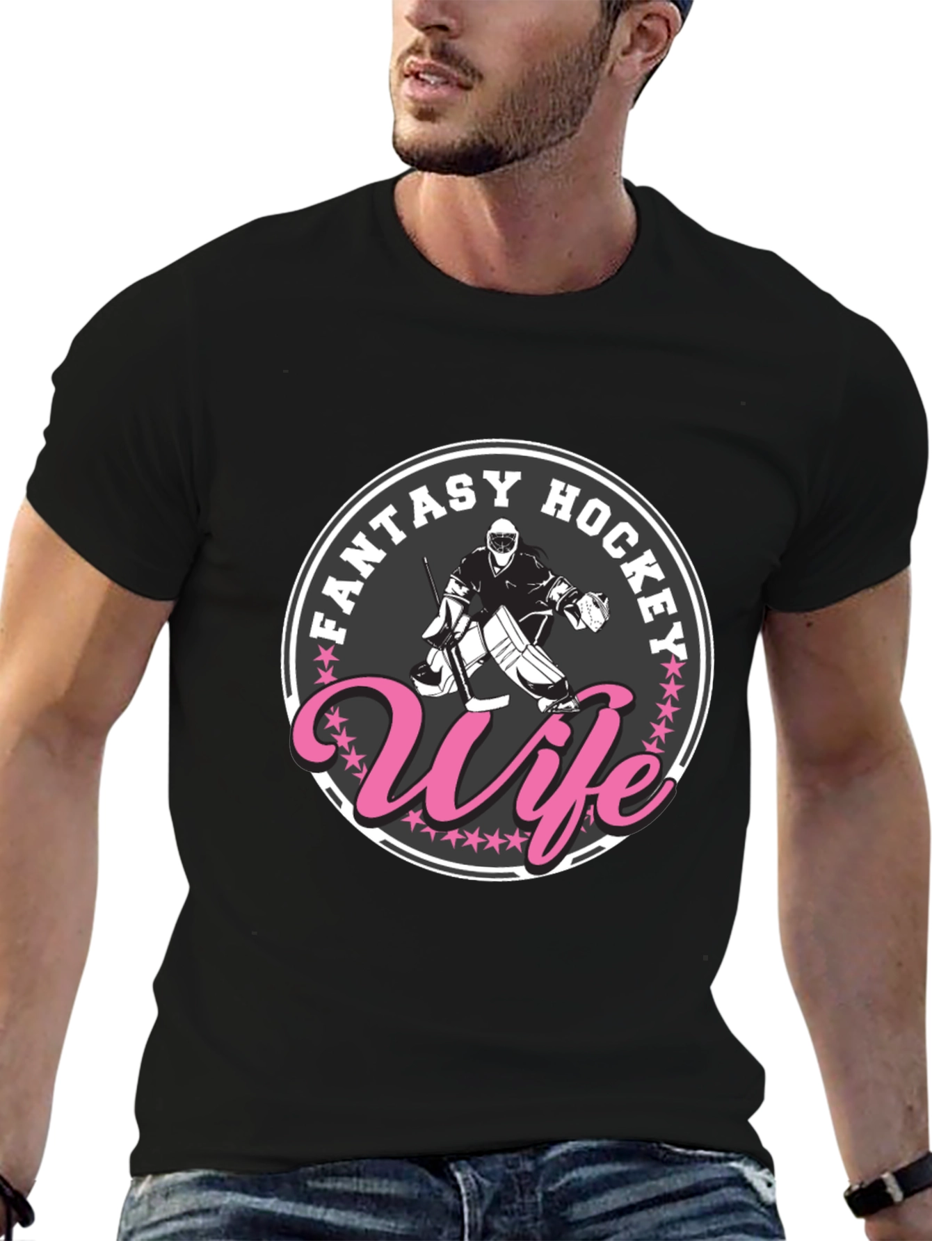 Fantasy Hockey Wife Graphic T-Shirt