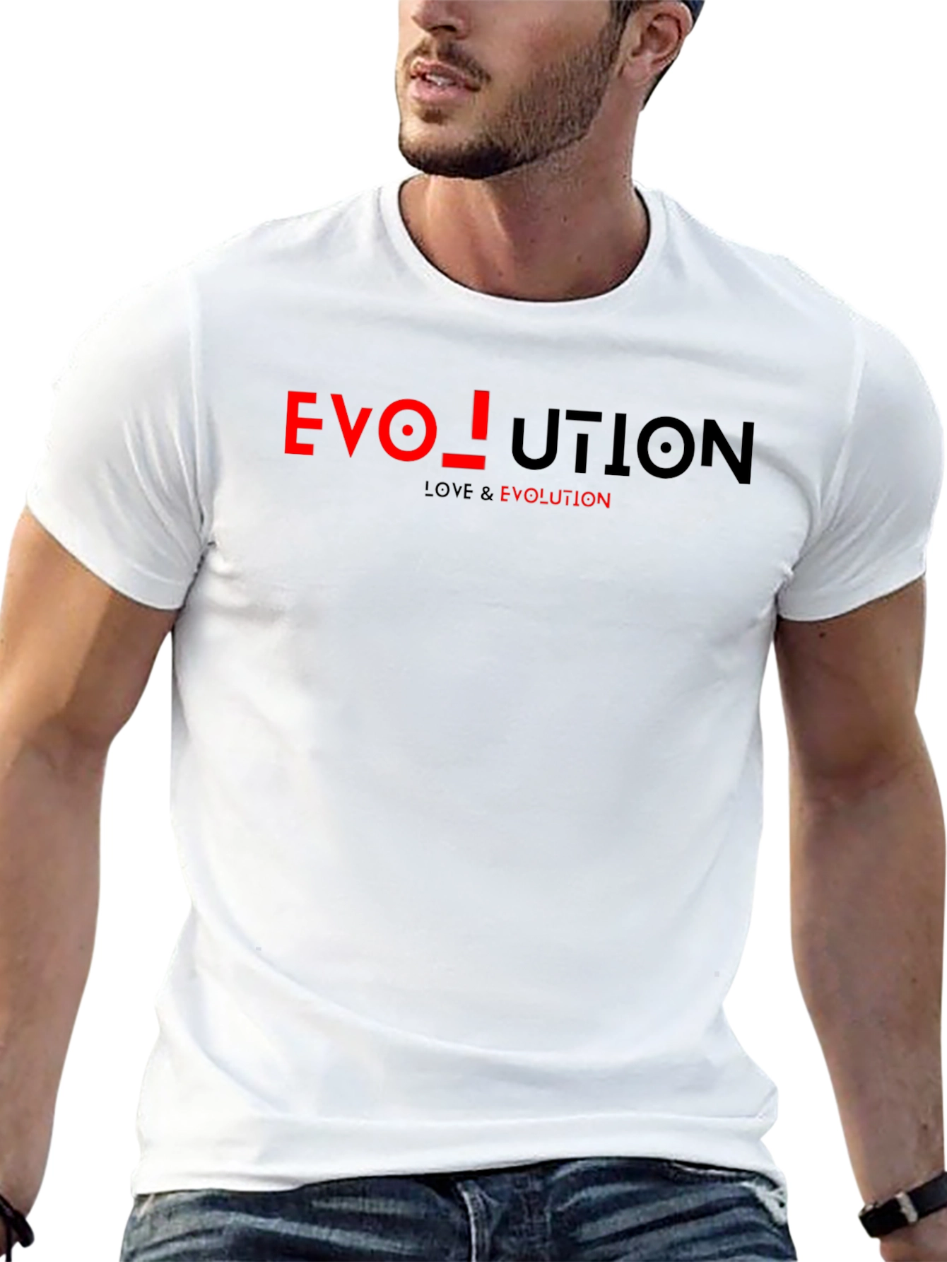 Evolution Graphic Print Black T-Shirt
