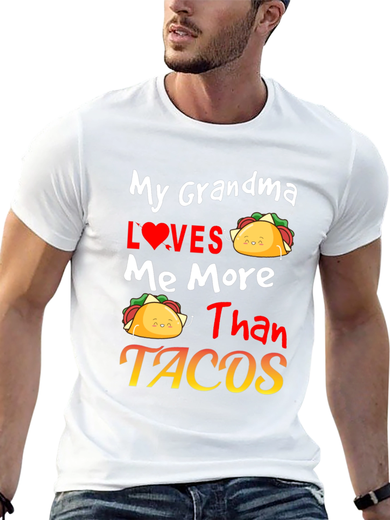 Grandma Loves Me More Than Tacos Graphic Tee