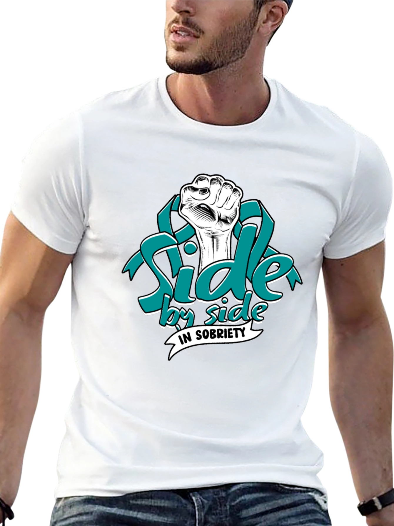 Side by Side in Sobriety Graphic T-Shirt