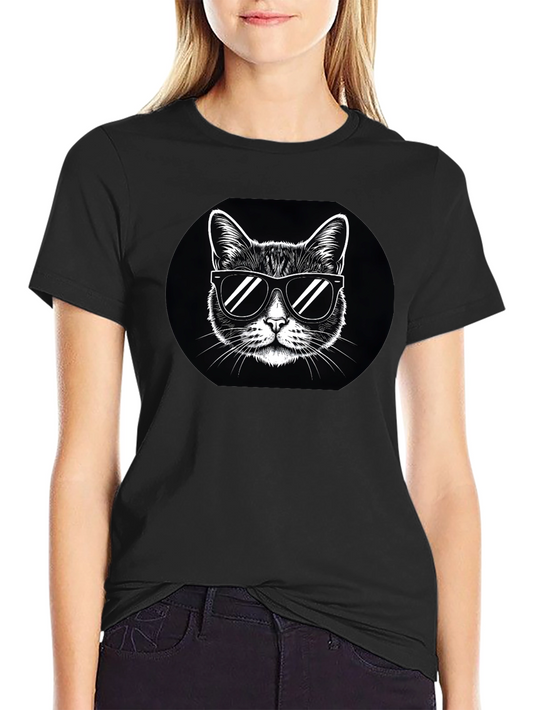 Cool Cat Sunglasses Graphic T-Shirt