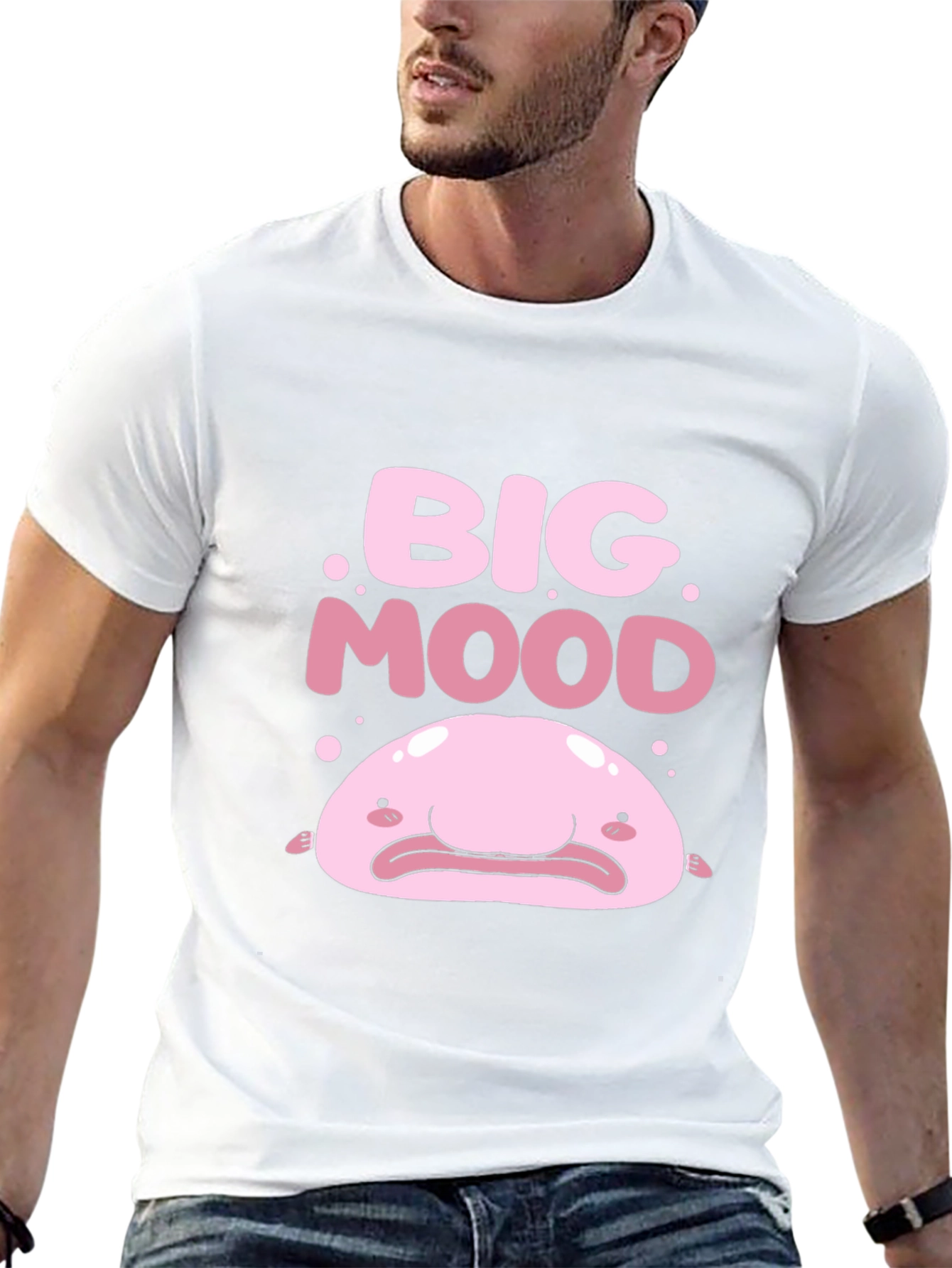Big Mood Blobfish Graphic Tee - Black