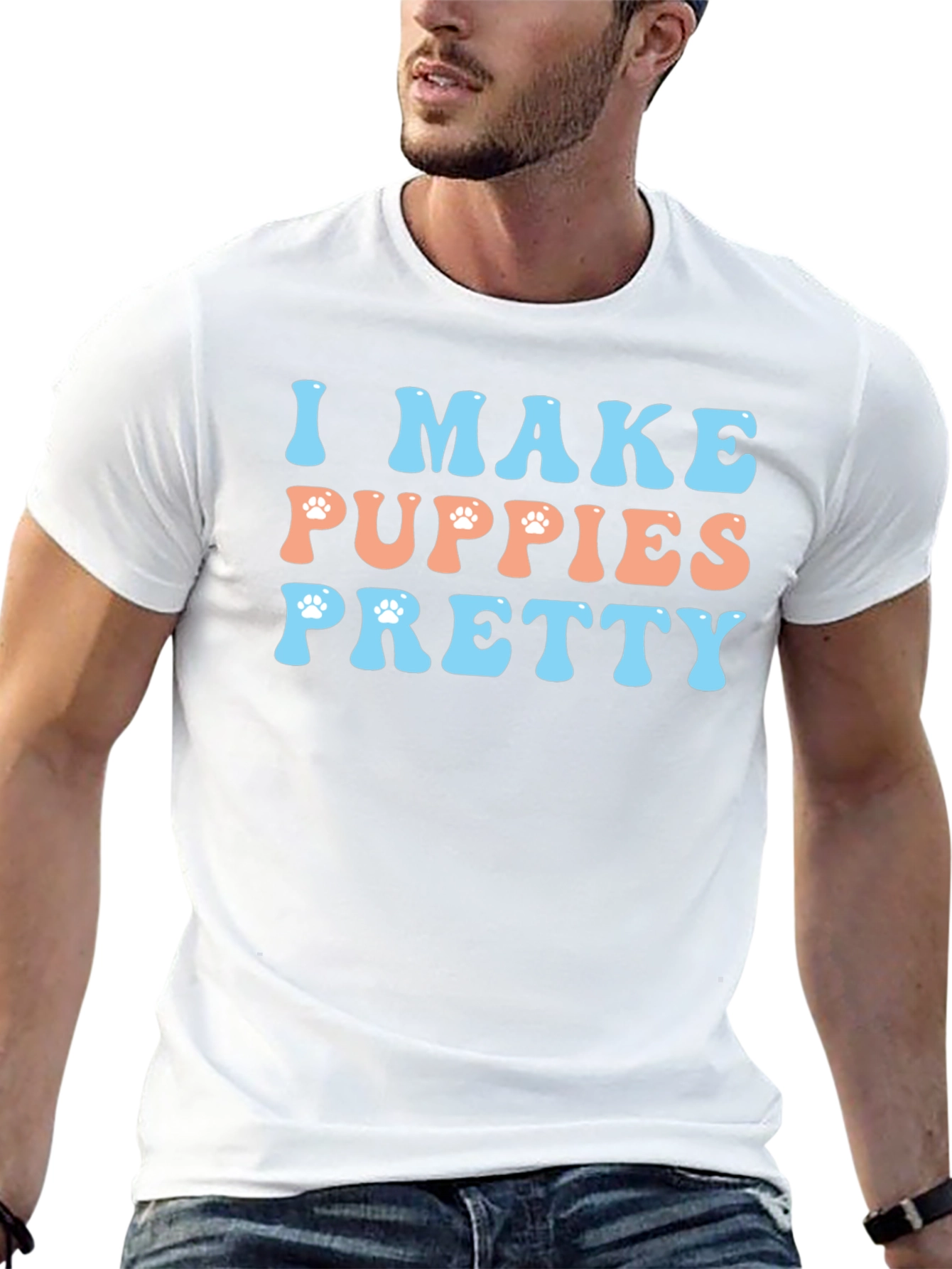 I Make Puppies Pretty Graphic T-Shirt