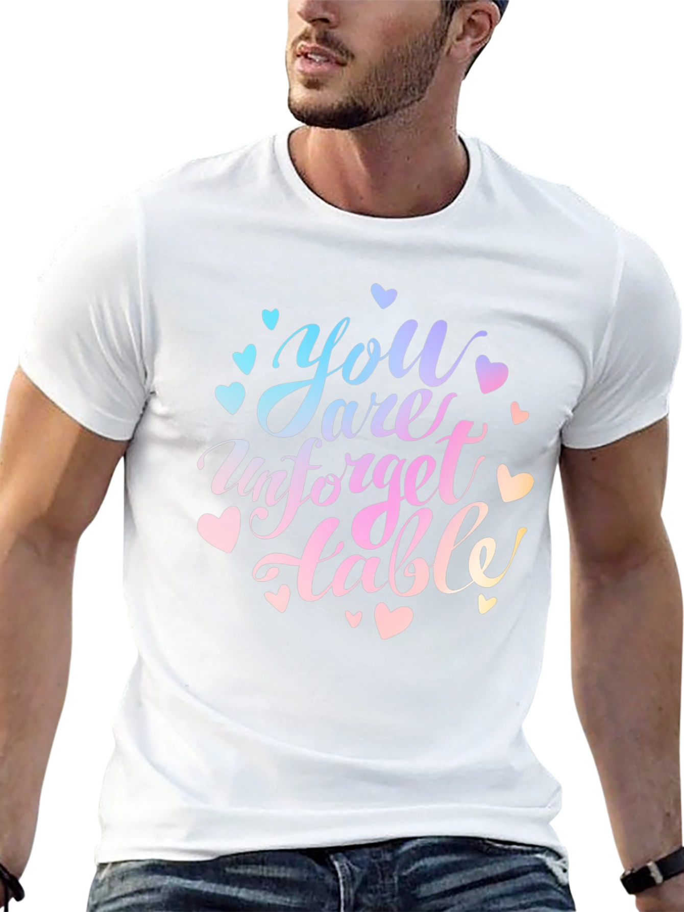 Unforgettable Tee - Trendy Graphic Print Shirt