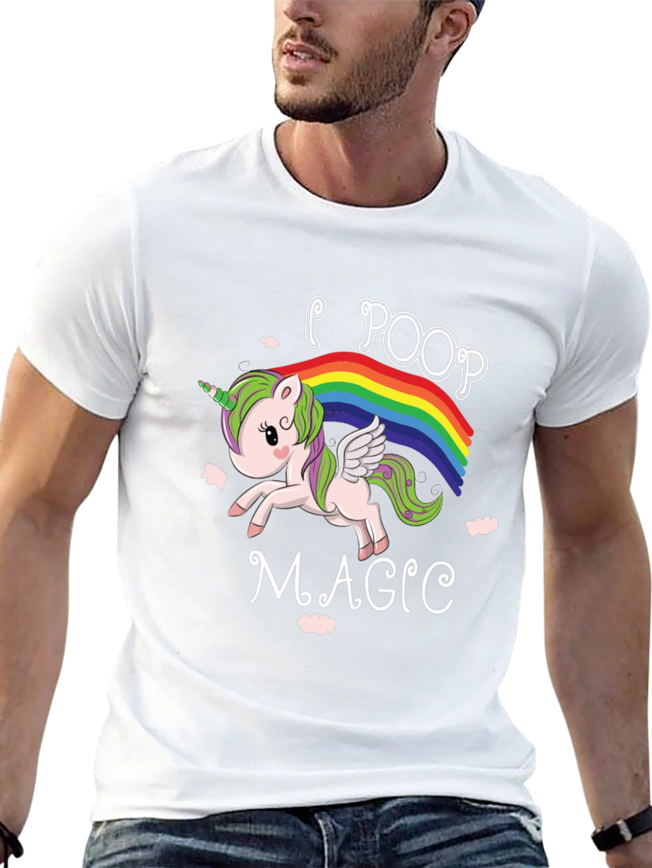 I Poop Magic Unicorn Rainbow T-Shirt