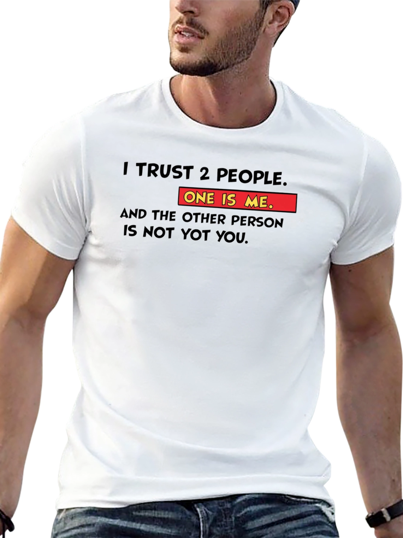 Funny I Trust 2 People Graphic T-Shirt