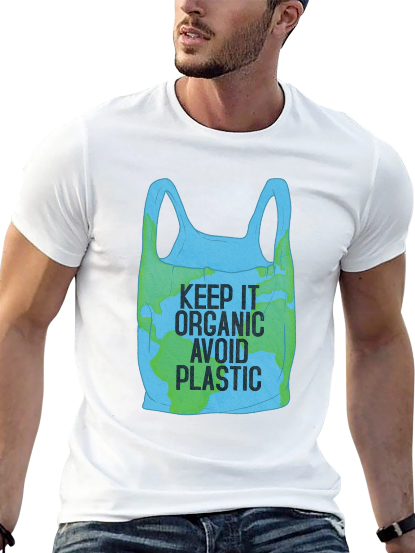 Eco-Friendly Keep It Organic Graphic T-Shirt
