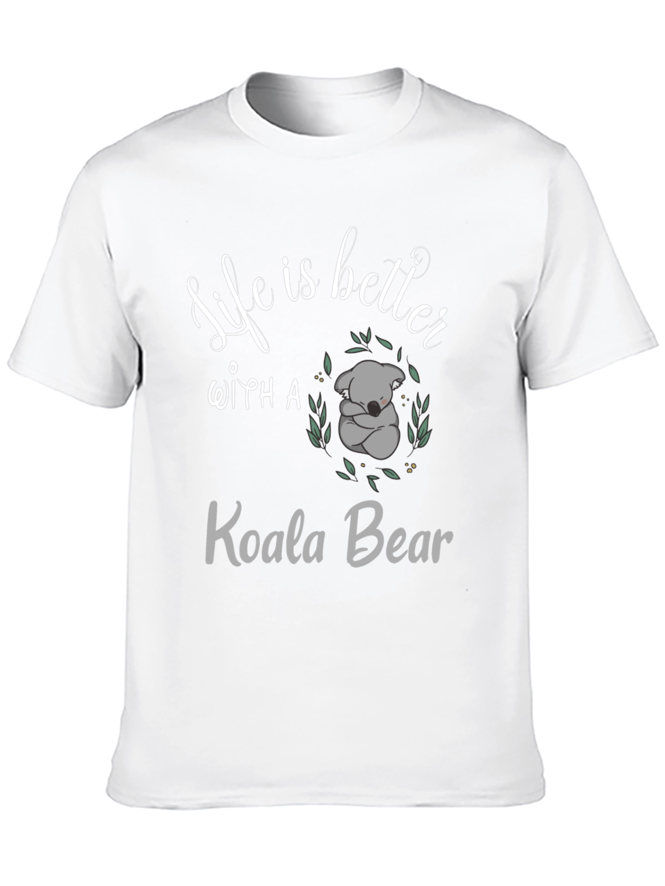 Life is Better With a Koala Bear Black T-Shirt