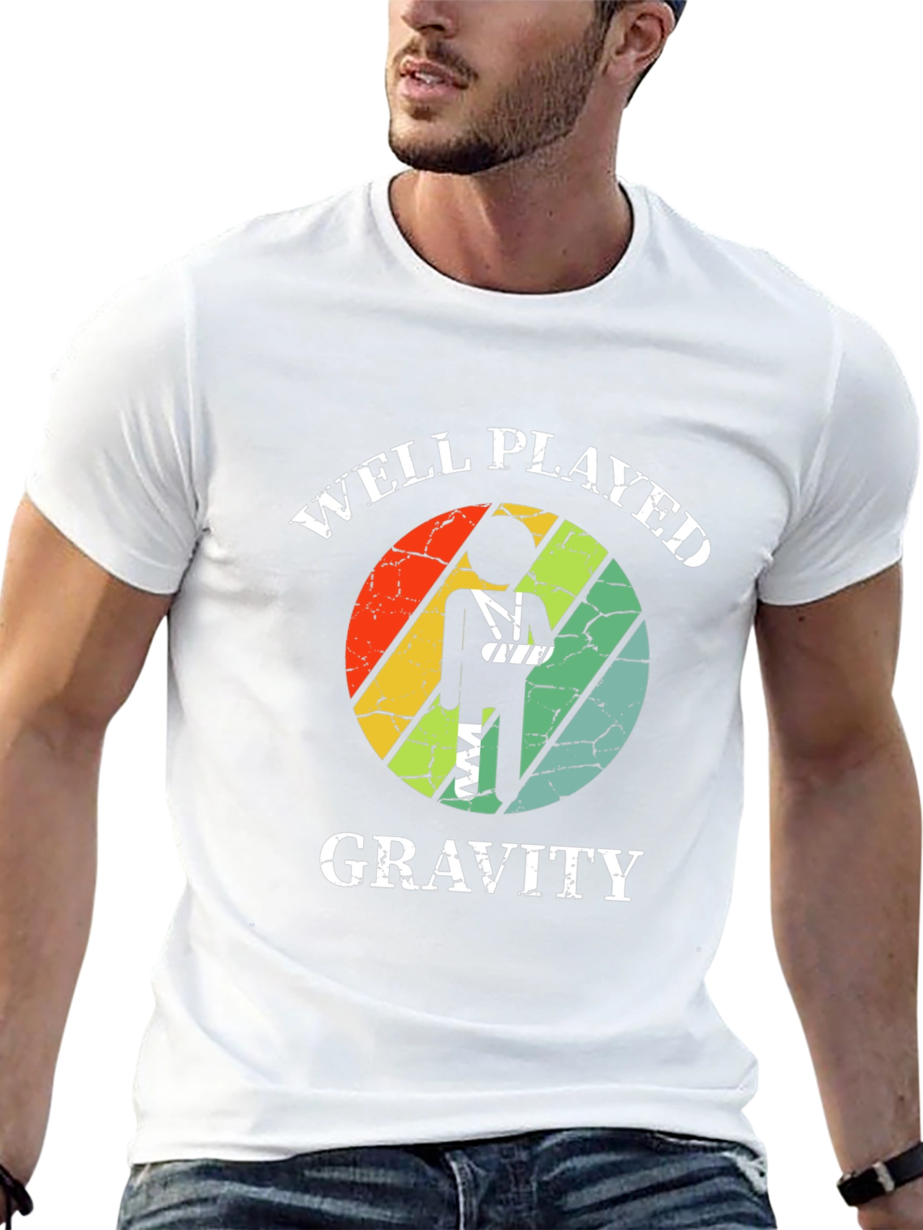 Well Played Gravity T-Shirt - Broken Arm Funny Tee