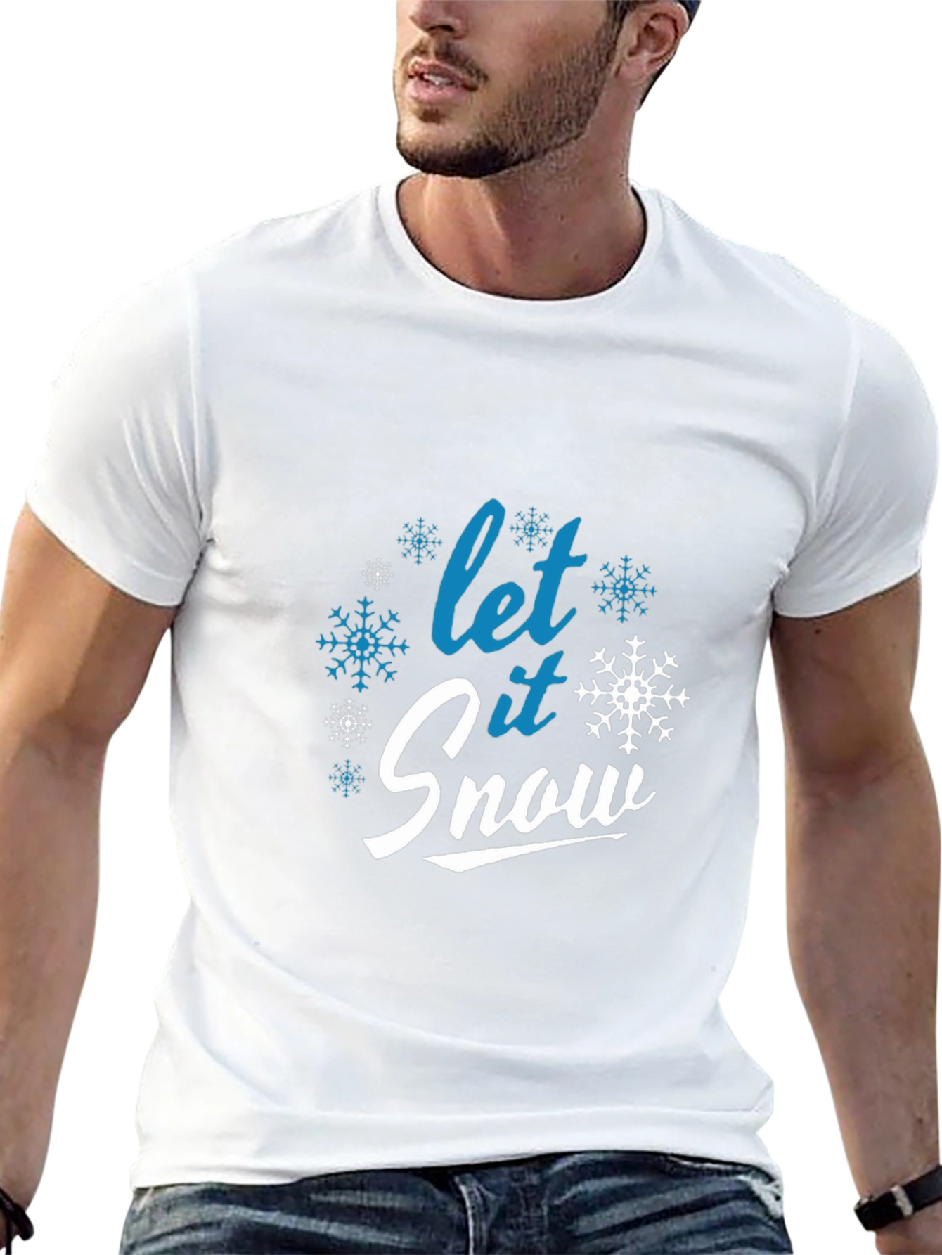 Let it Snow Black Graphic Tee