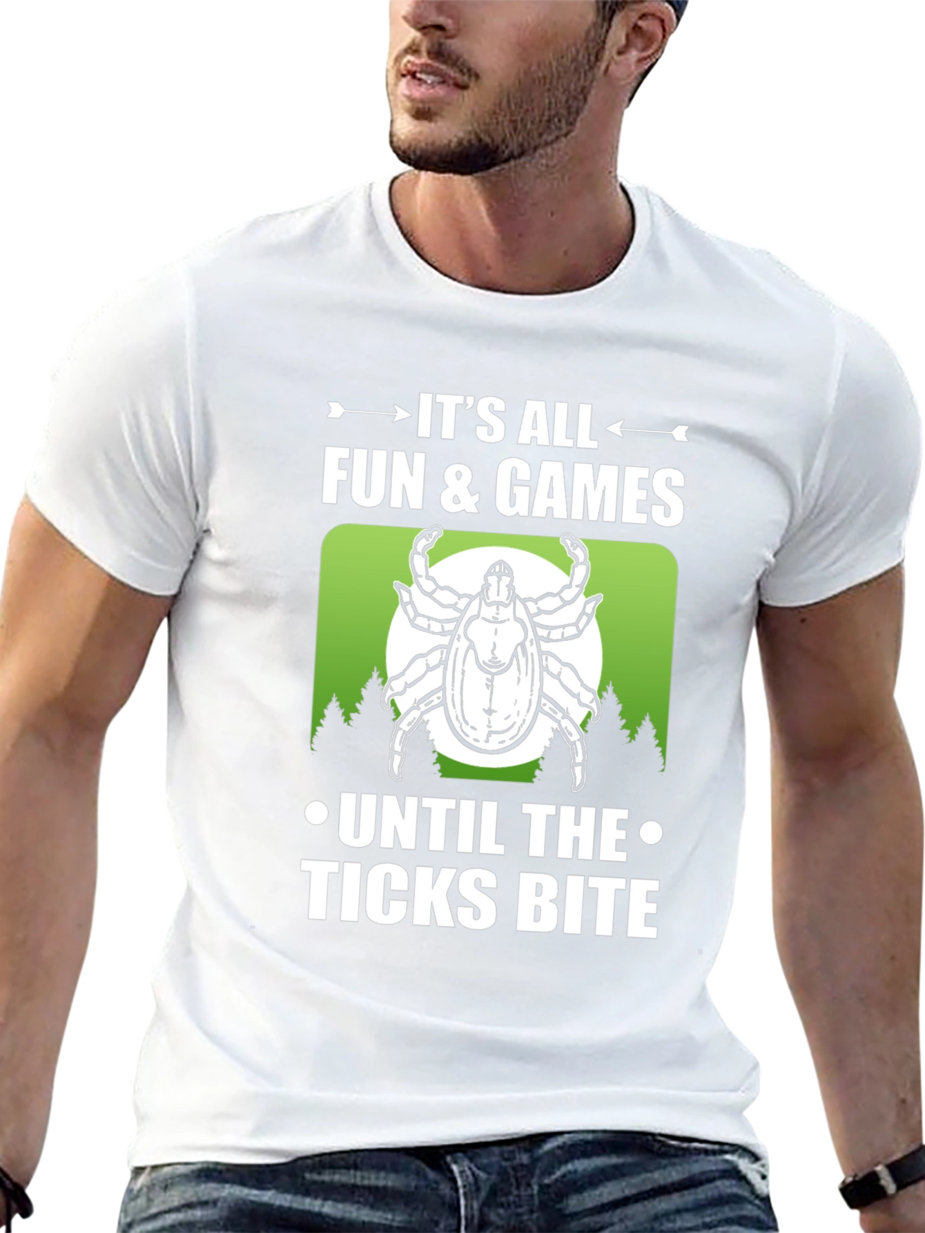 Ticks Bite Graphic T-Shirt: Fun & Games